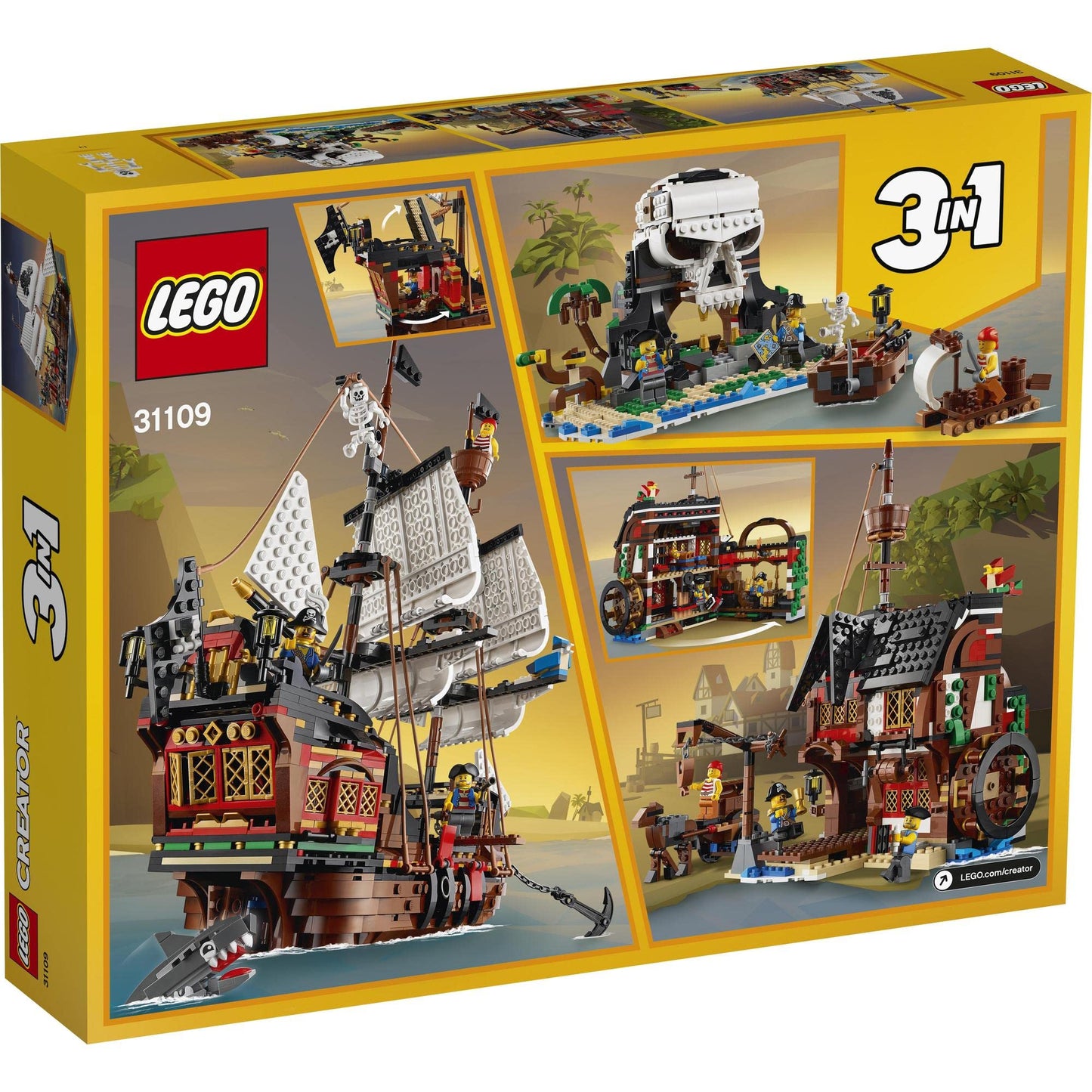 LEGO Creator 3in1 Pirate Ship 31109 Building Kit
