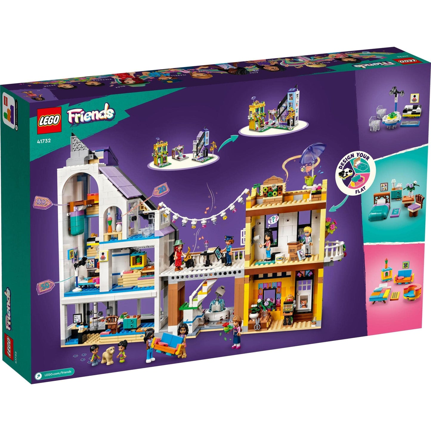 LEGO Friends Downtown Flower and Design Stores 41732 Building Toy Amazon