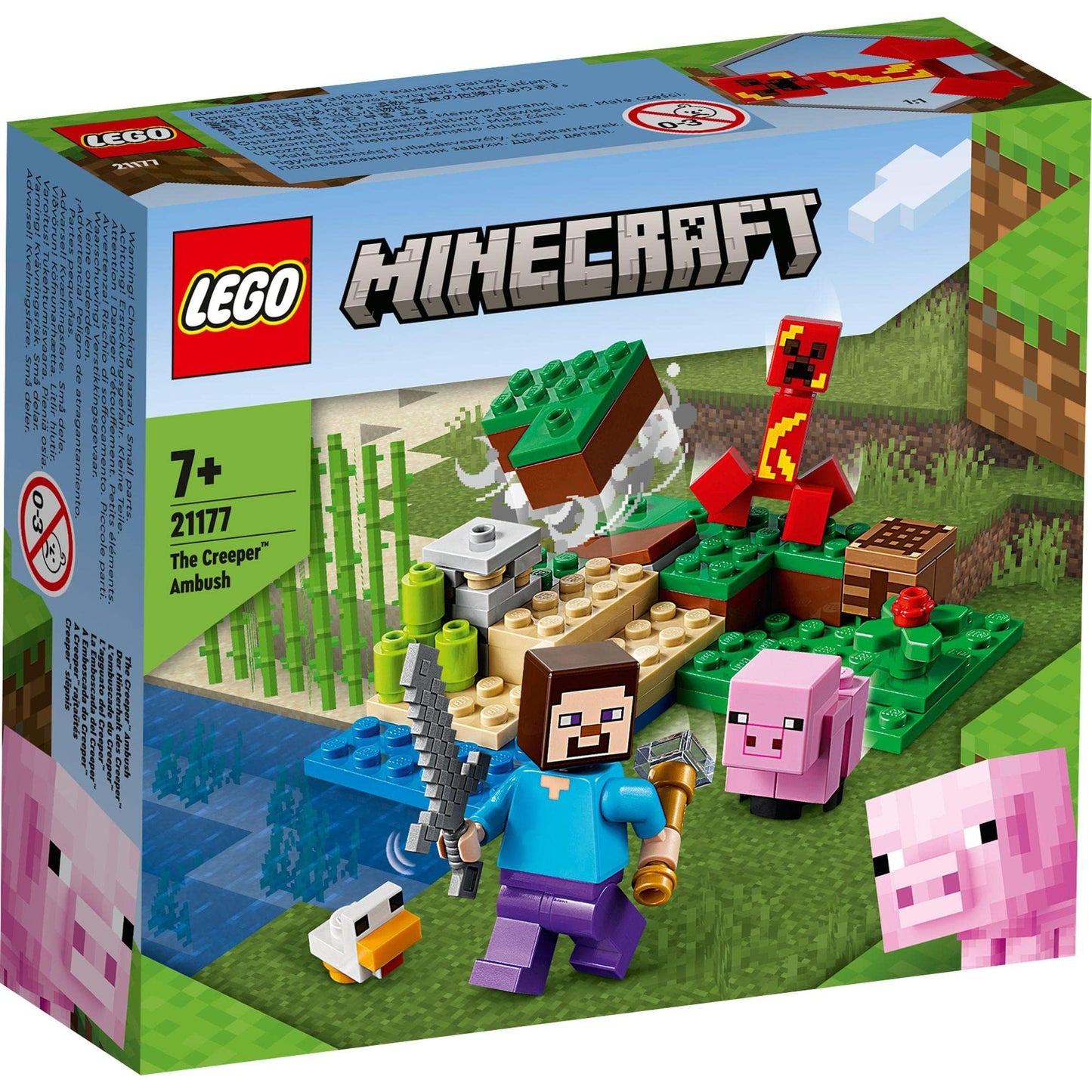LEGO Minecraft The Creeper Ambush Building Kit 21177 Amazon
