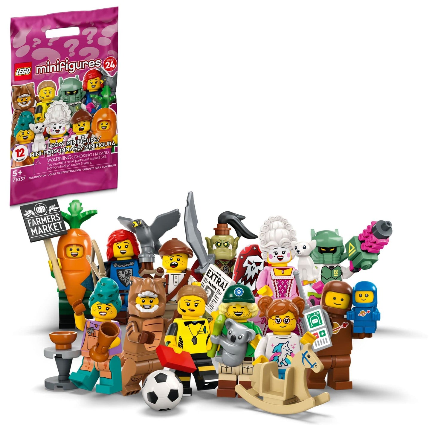 LEGO Minifigures Series 24 71037, Limited Edition Mystery Minifigure Blind Bag Amazon