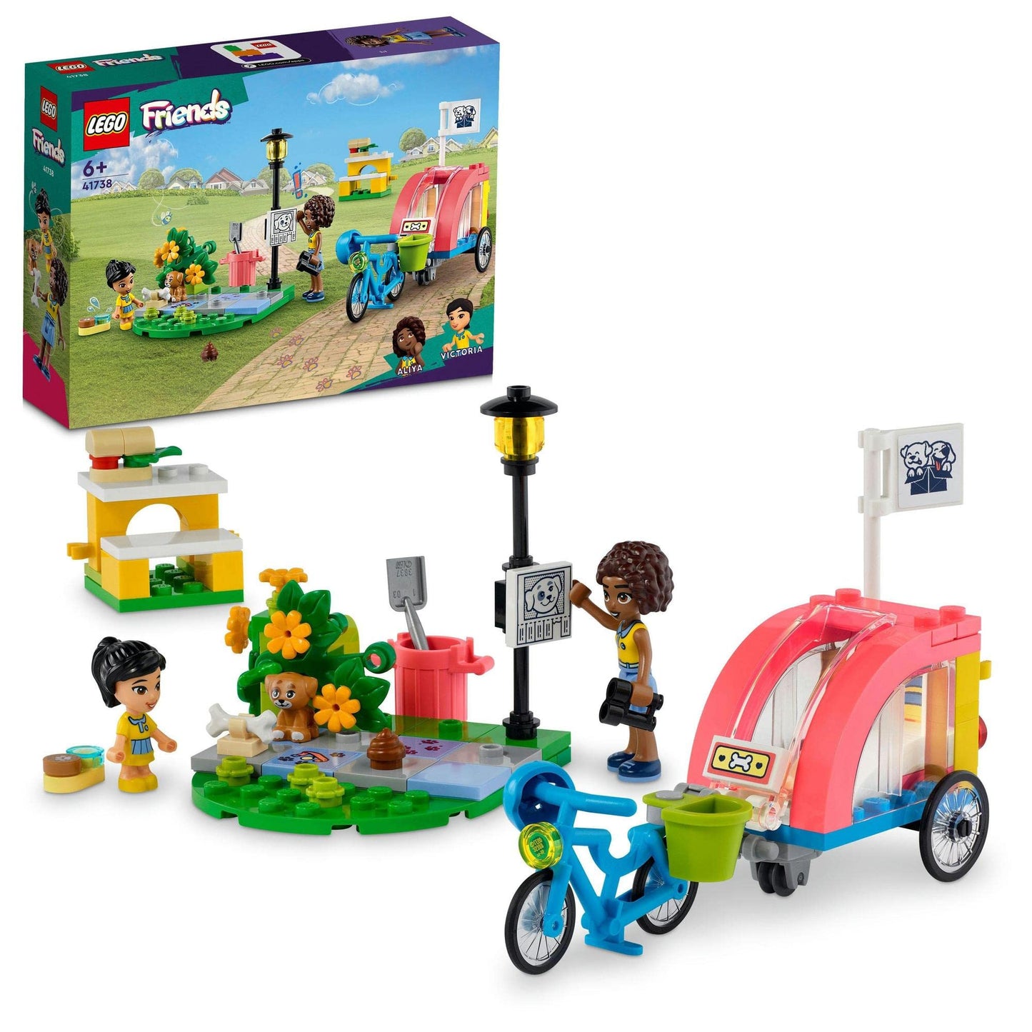 LEGO Friends Dog Rescue Bike 41738 Building Toy