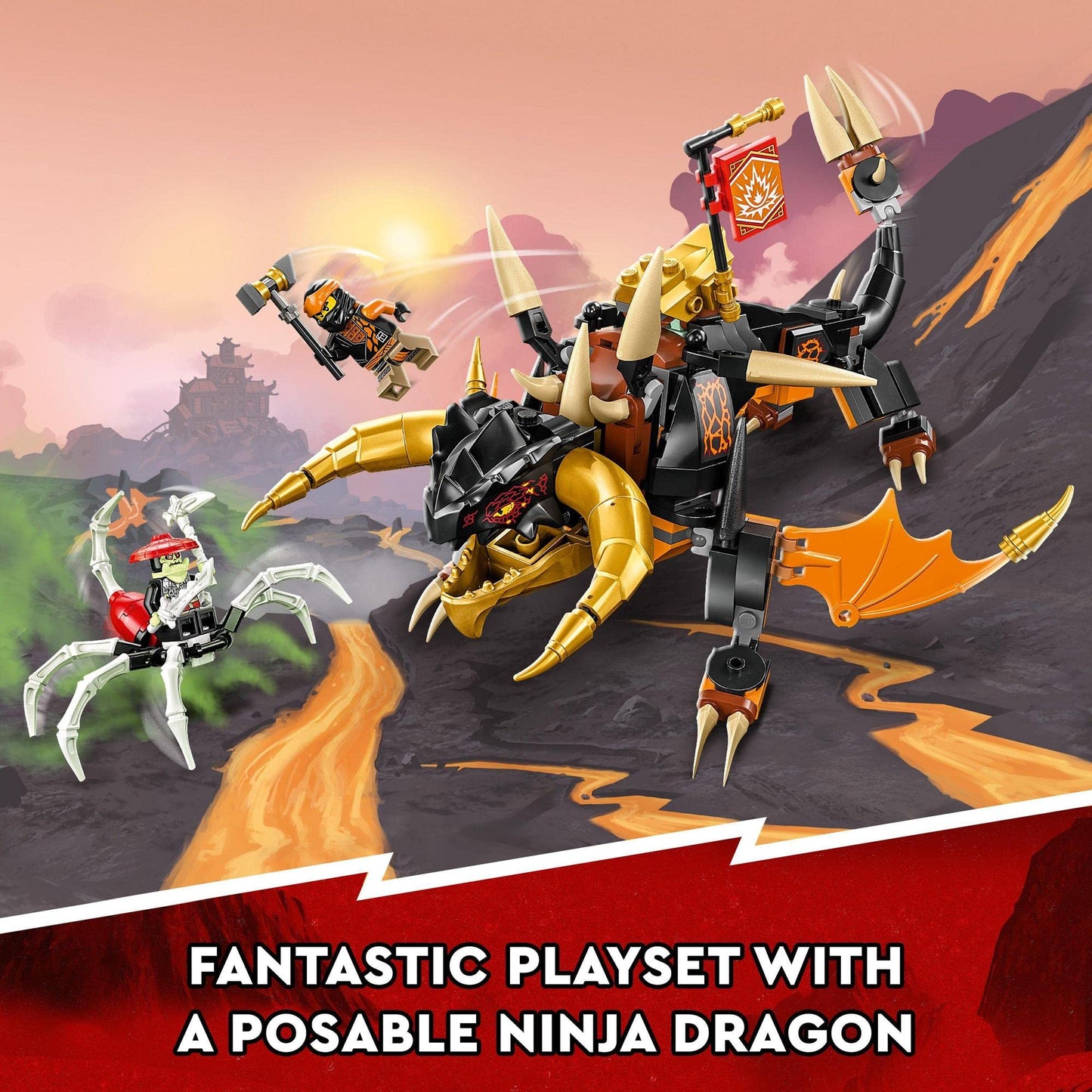LEGO NINJAGO Cole’s Earth Dragon EVO 71782 Building Toy Amazon