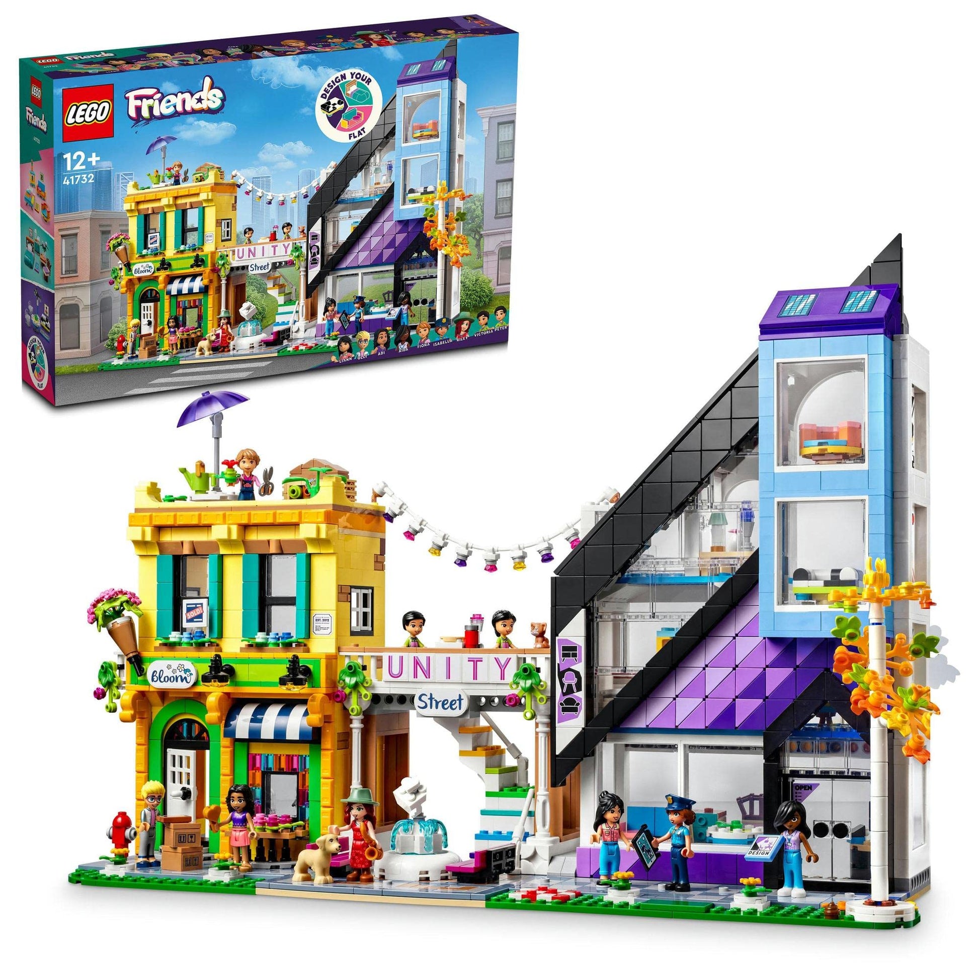 LEGO Friends Downtown Flower and Design Stores 41732 Building Toy Amazon