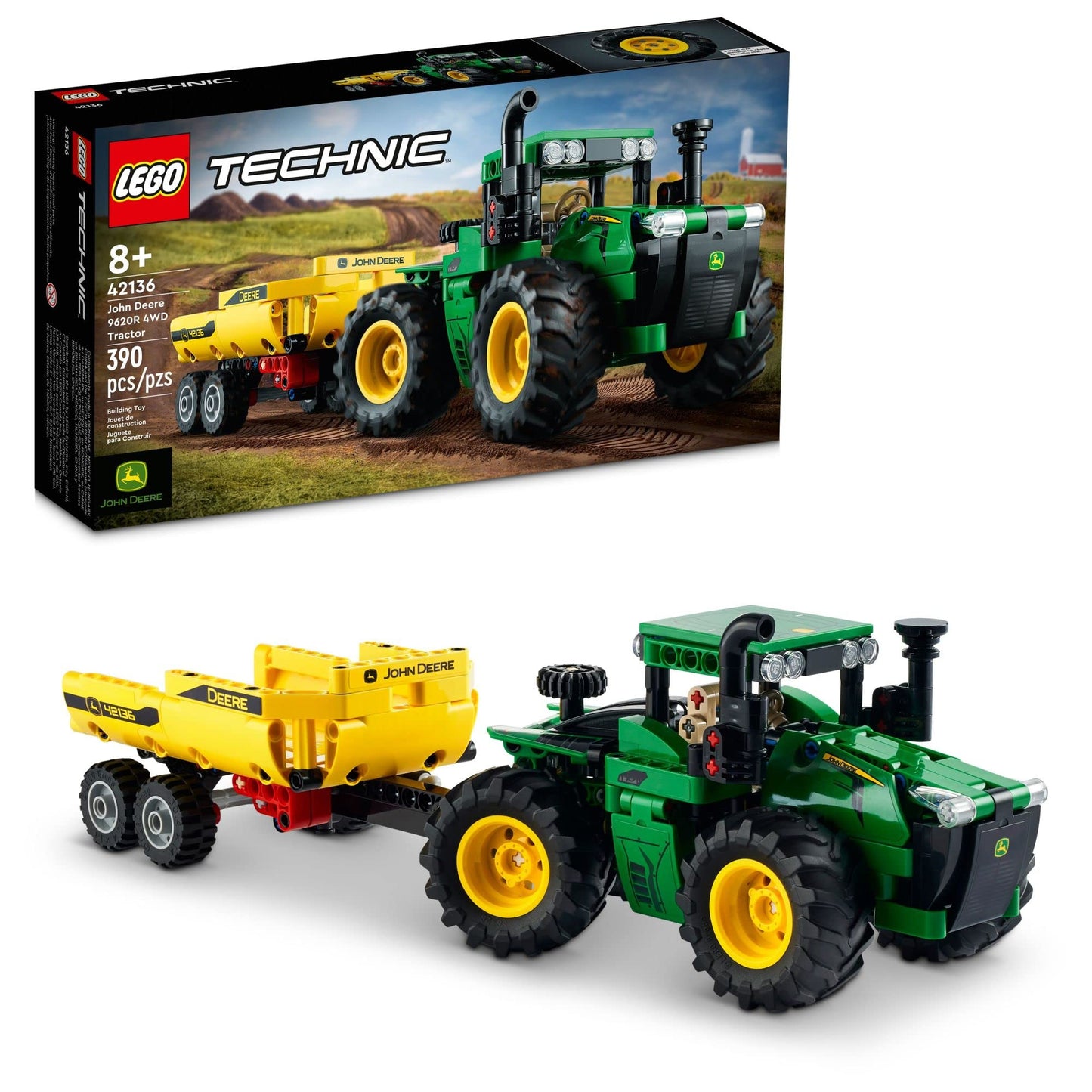 LEGO Technic John Deere 9620R 4WD Tractor 42136 Model Building B Brick Island