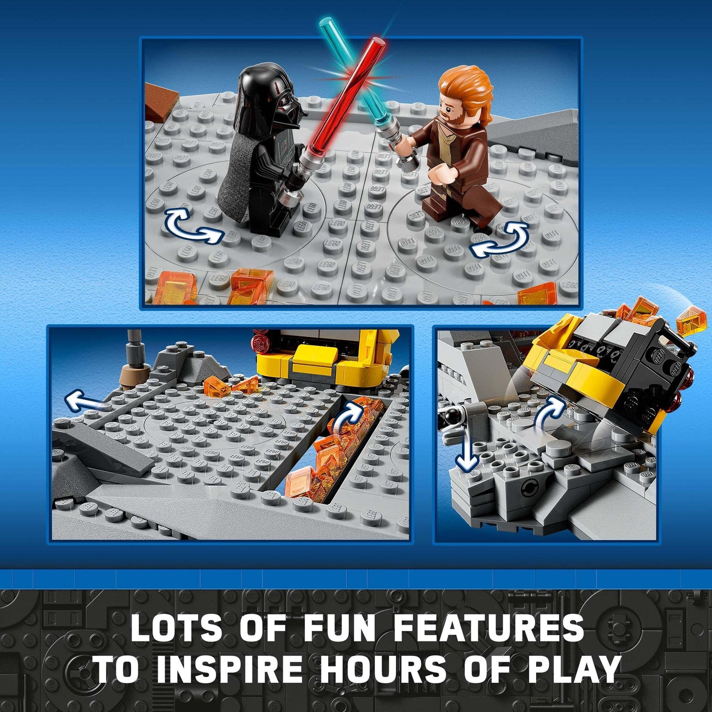 LEGO Star Wars OBI-Wan Kenobi vs. Darth Vader 75334 Amazon