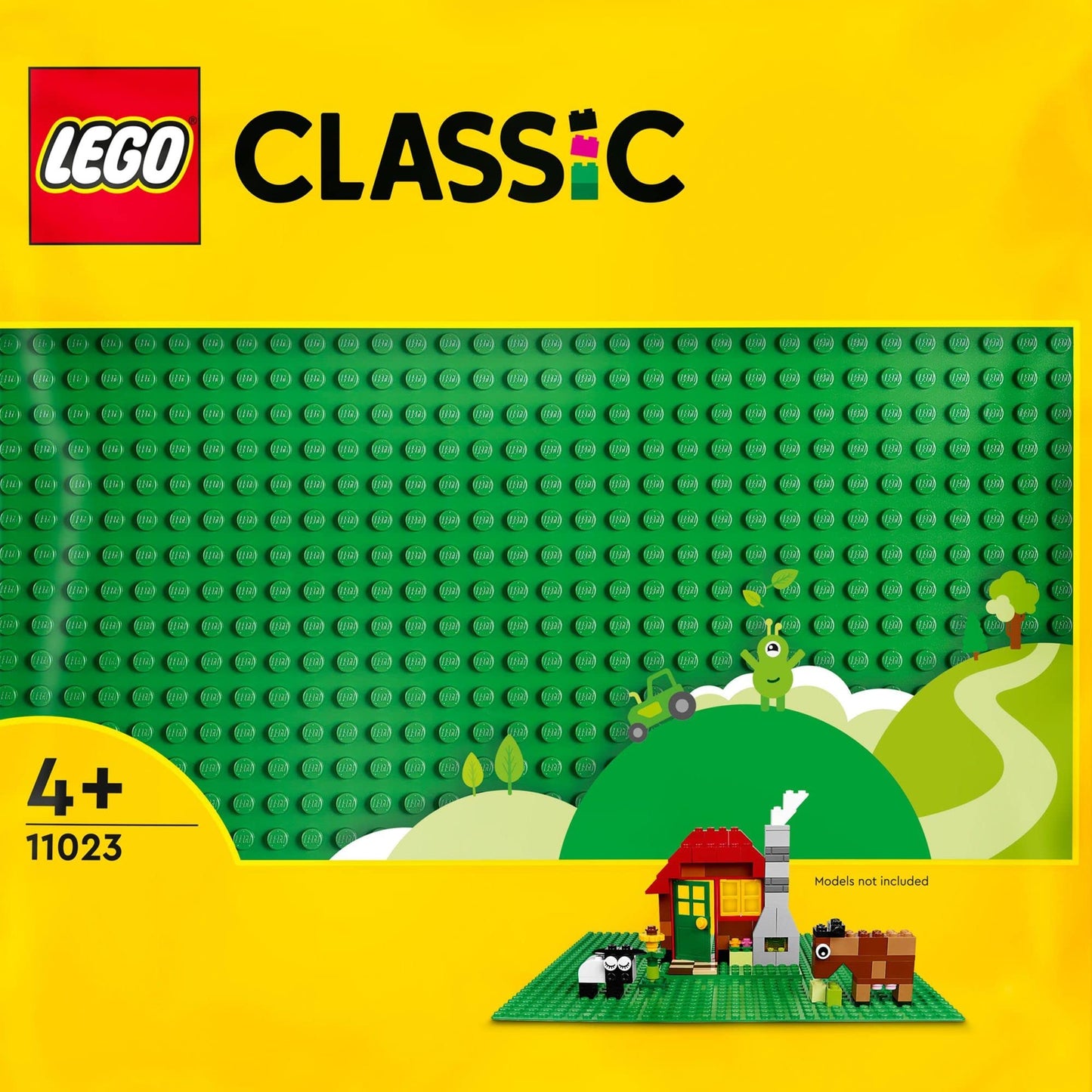 LEGO Classic Green Baseplate, Square 32x32 Stud Building Base