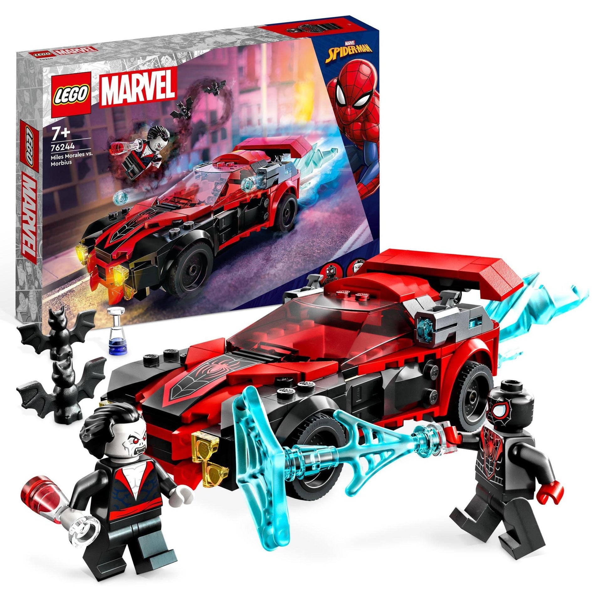 LEGO Super Heroes Marvel Miles Morales vs. Morbius 76244 Brick Island