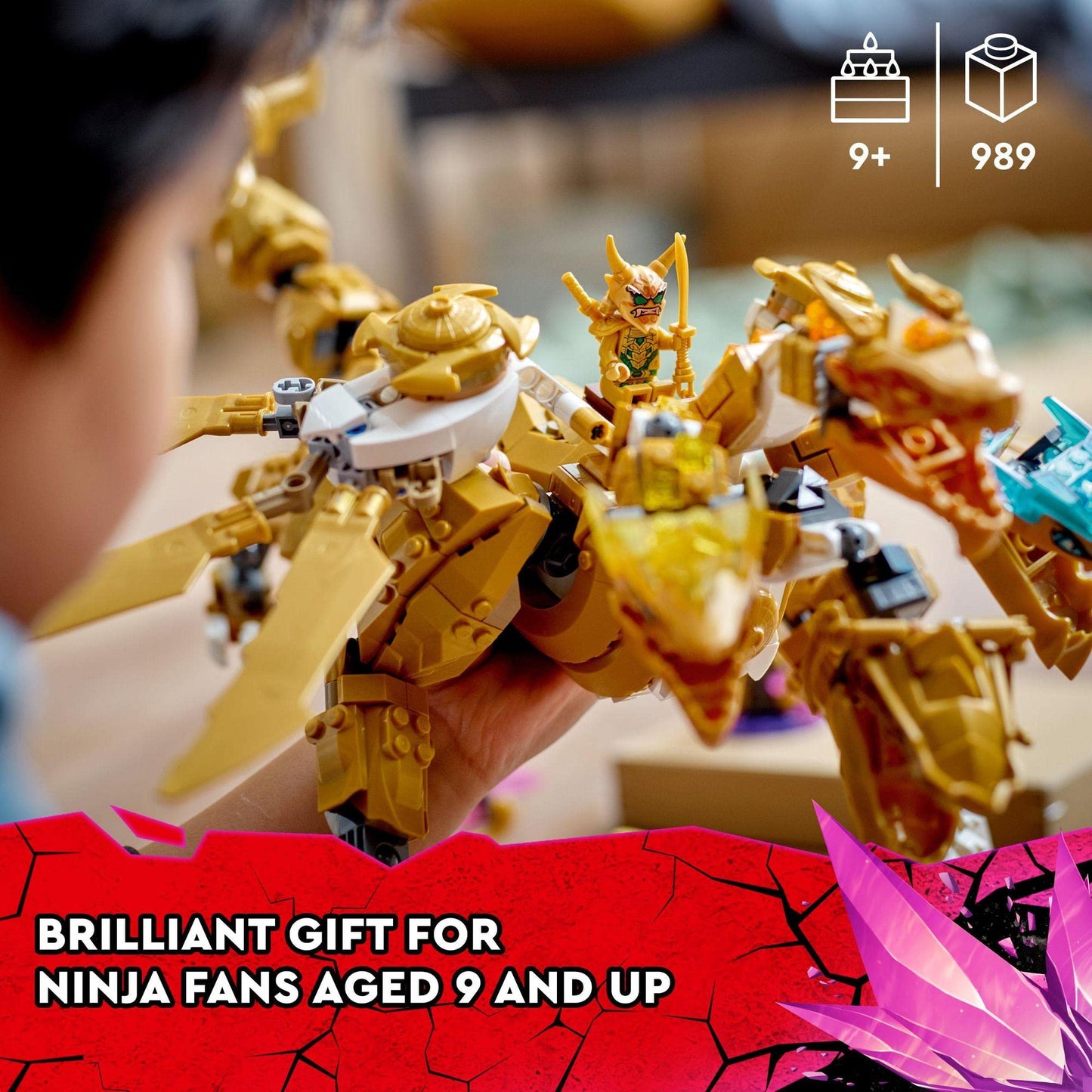 LEGO NINJAGO Lloyd’s Golden Ultra Dragon Building Kit 71774 Amazon