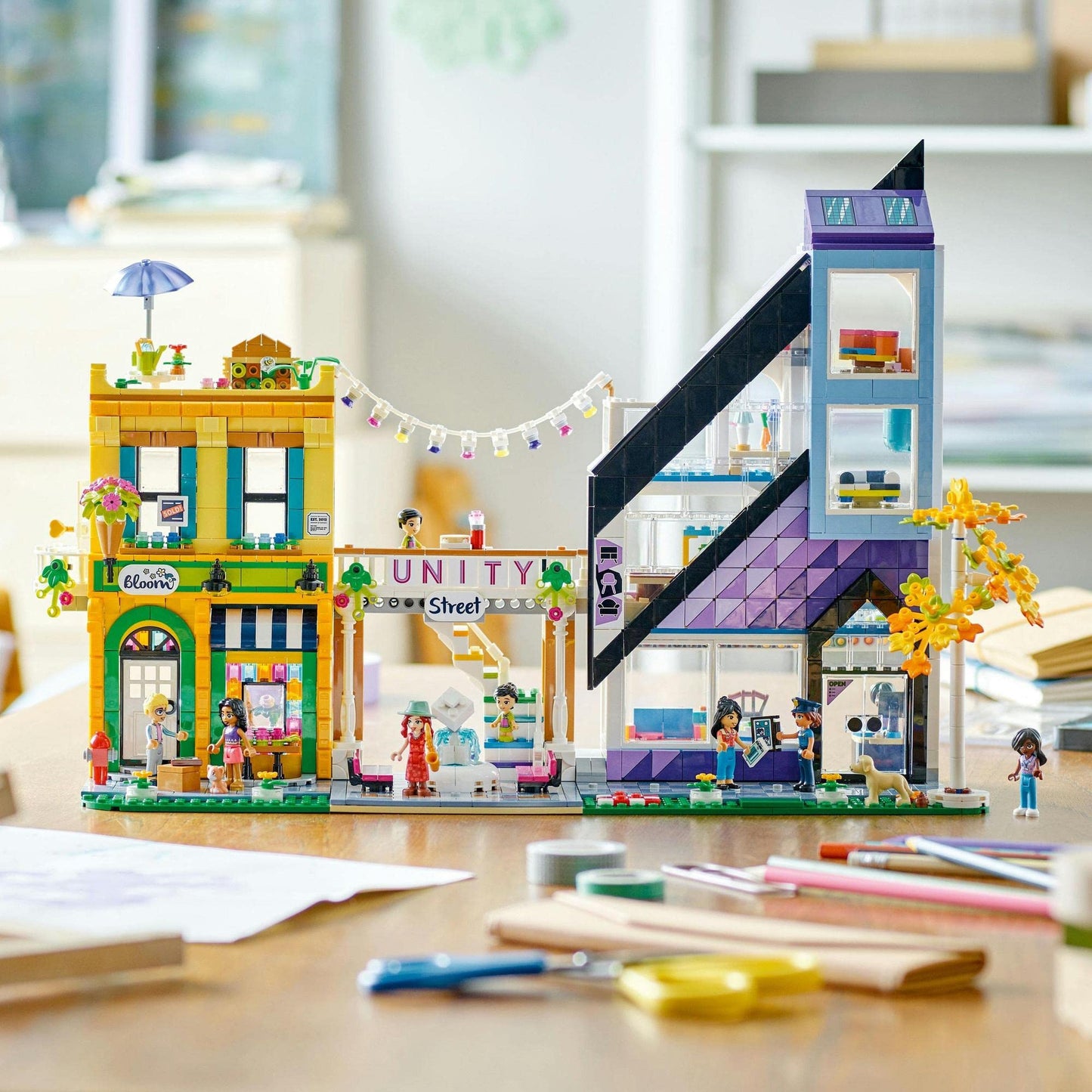 LEGO Friends Downtown Flower and Design Stores 41732 Building Toy Amazon