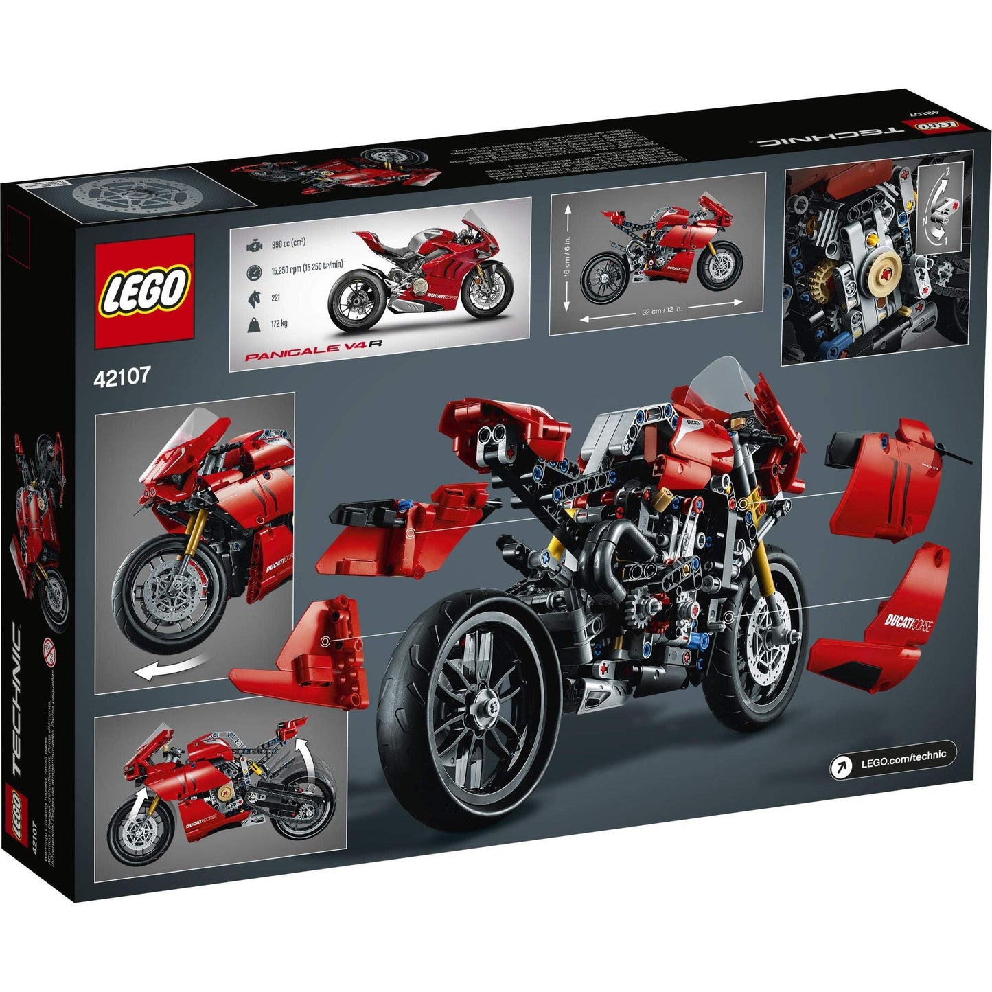 LEGO Technic Ducati Panigale V4 R 42107 Motorcycle Brick Island