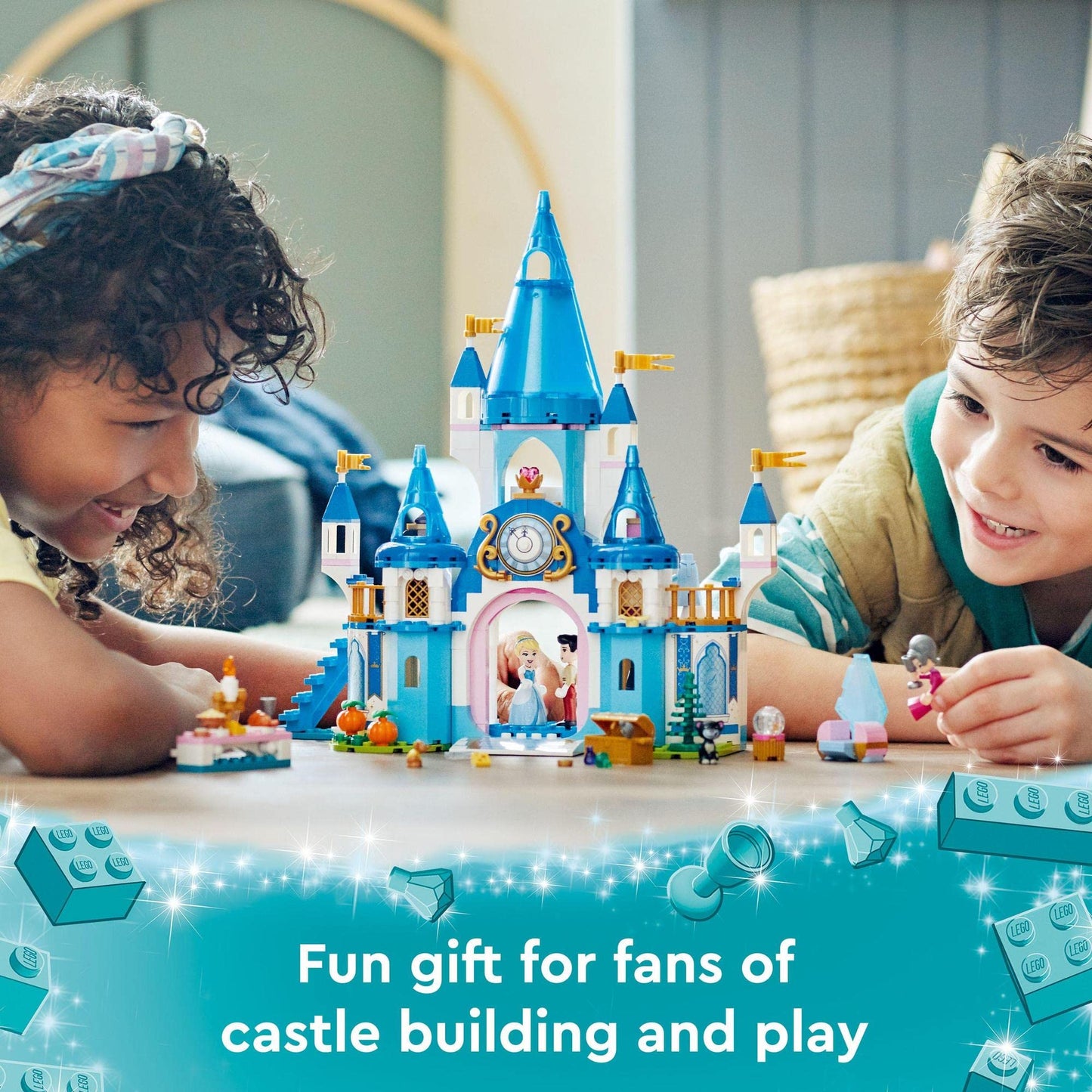 LEGO Disney Cinderella and Prince Charming’s Castle Building Kit Amazon