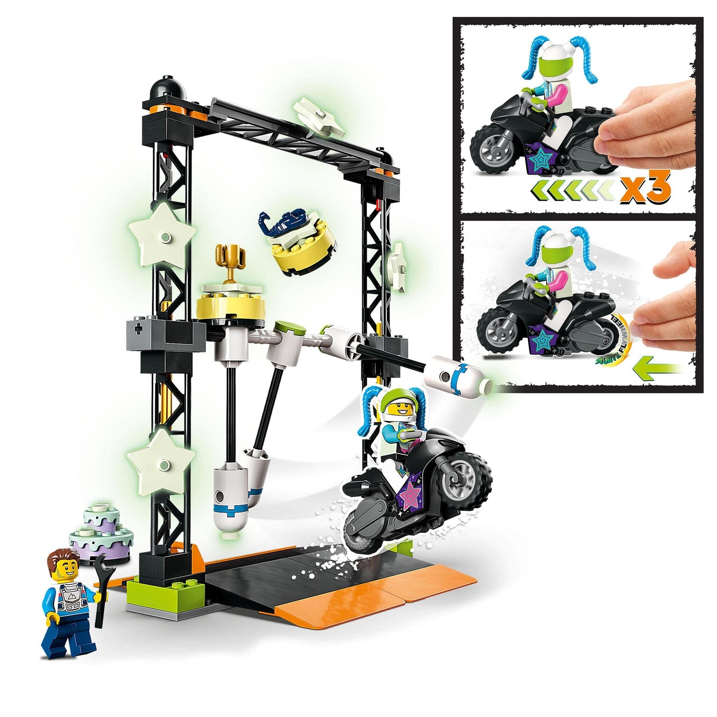 LEGO City Stuntz The Knockdown Stunt Challenge Playset Amazon