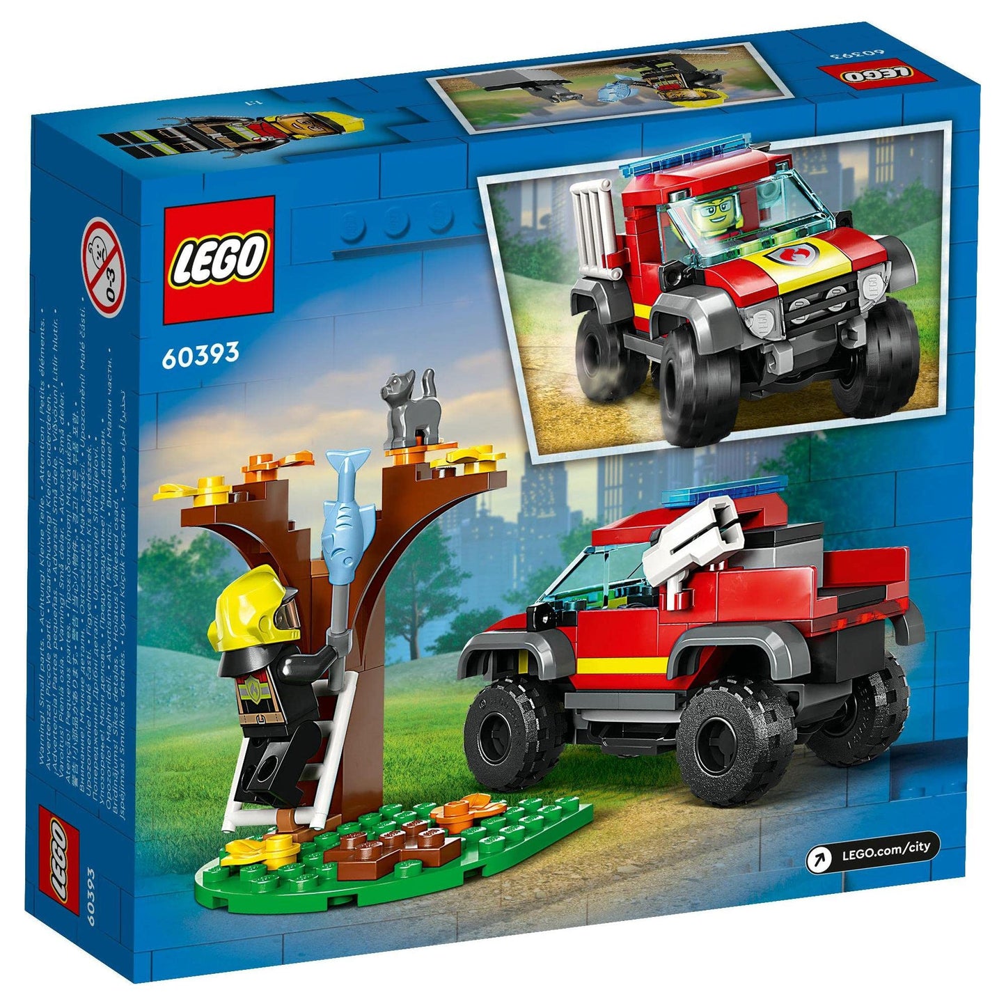 LEGO® City 4x4 Fire Engine Rescue 60393 Building Toy Amazon