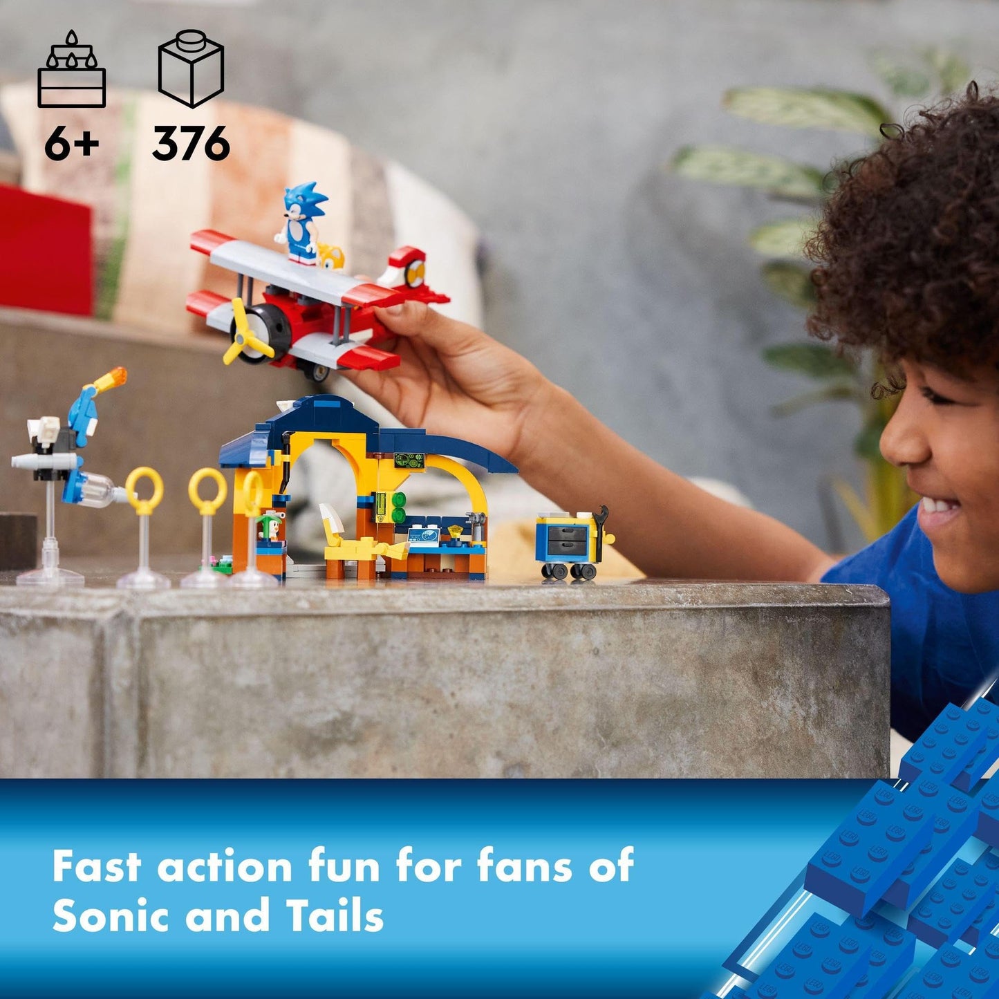 LEGO® Sonic The Hedgehog™ Tails’ Workshop and Tornado Plane 76991 Building Toy Amazon