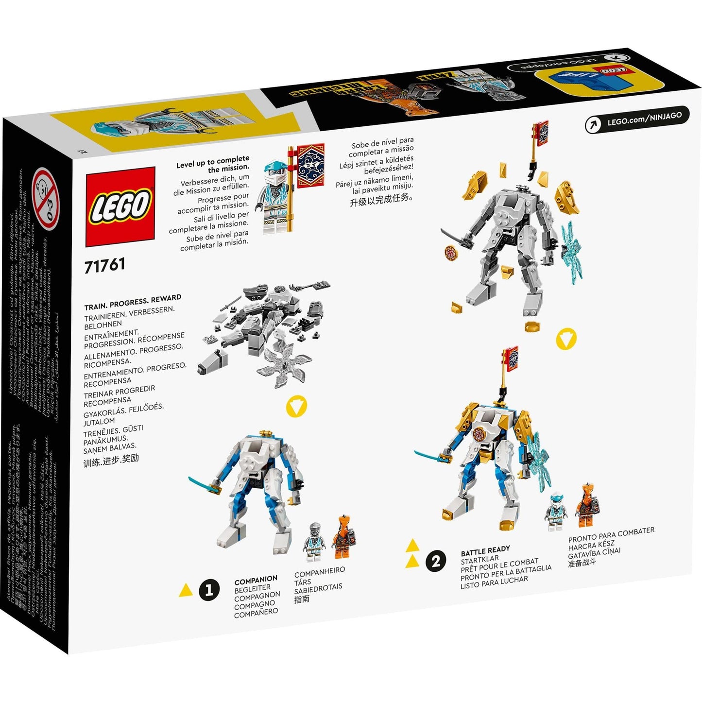 LEGO NINJAGO Zane’s Power Up Mech EVO Building Kit Playset 71761 Amazon
