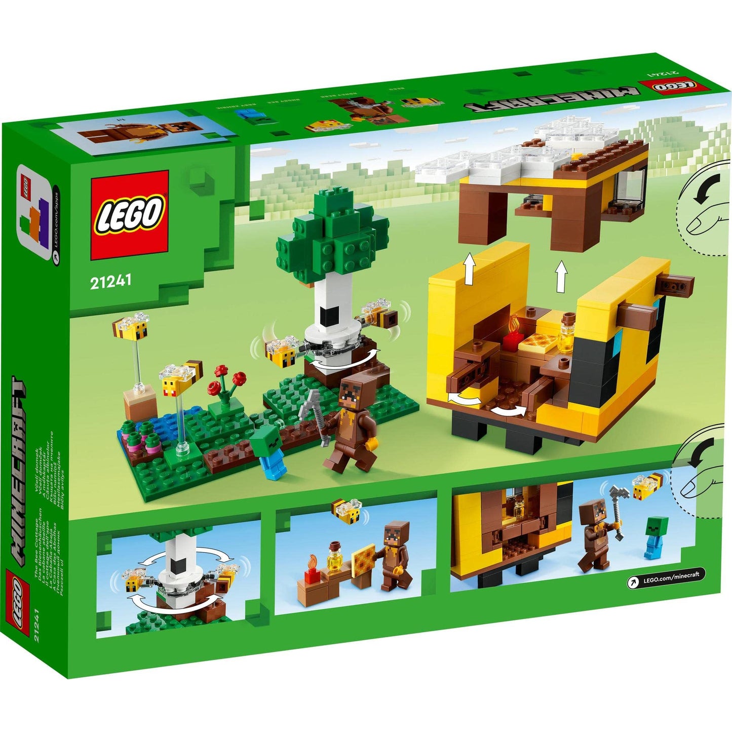 LEGO Minecraft The Bee Cottage 21241 Building Toy Set; Fun Honey Farm and Beehive; for Kids Aged 8+ Amazon