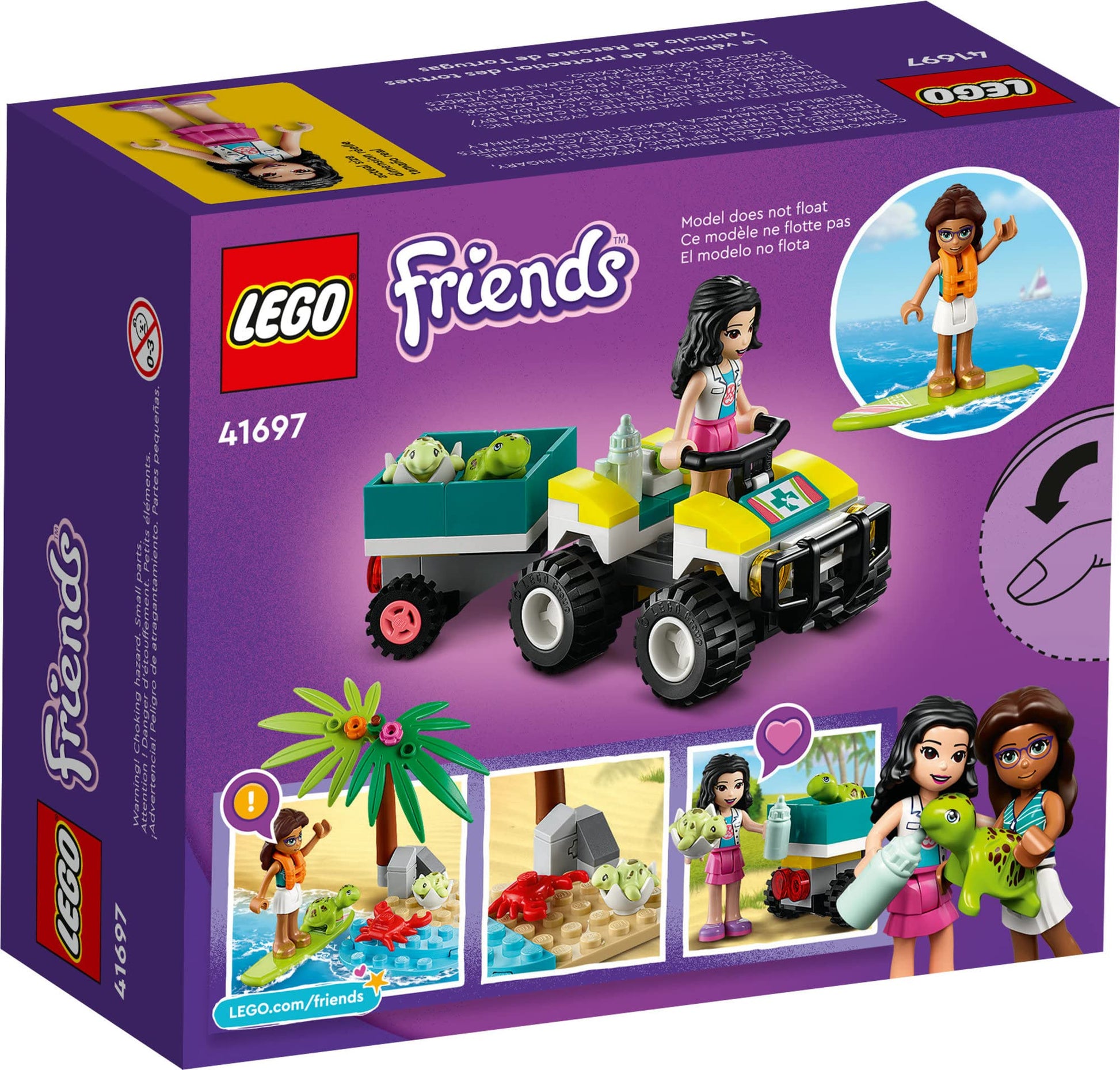 LEGO Friends Turtle Protection Vehicle 41697 Rescue Building Kit Amazon