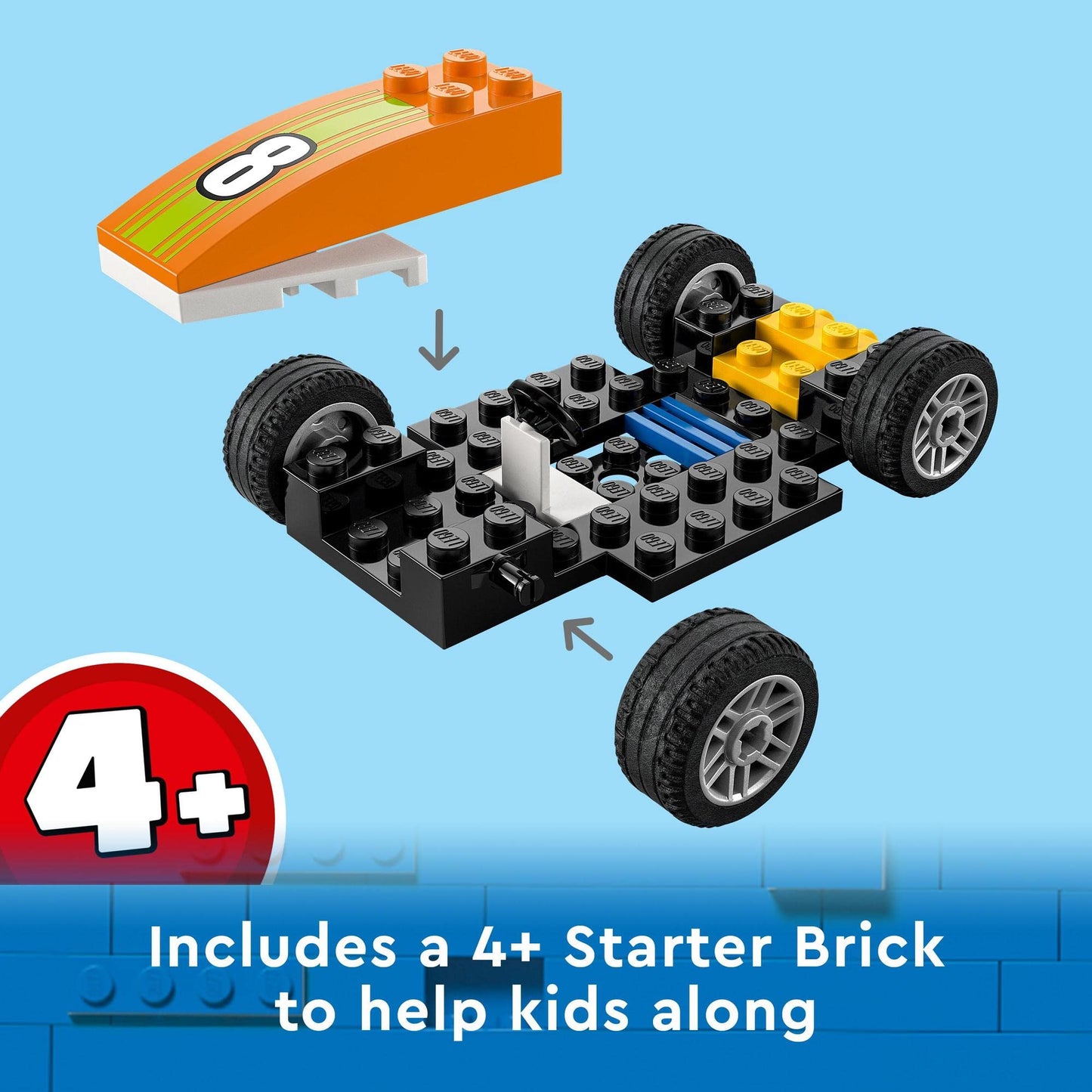 LEGO 60322 City Great Vehicles Race Car F1 Style Toy Amazon