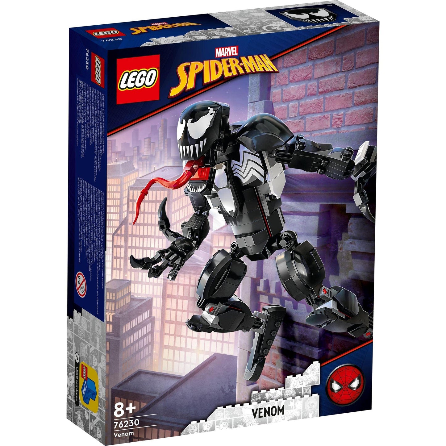 LEGO Marvel Venom Figure, Fully Articulated Super Villain Action Toy 76230