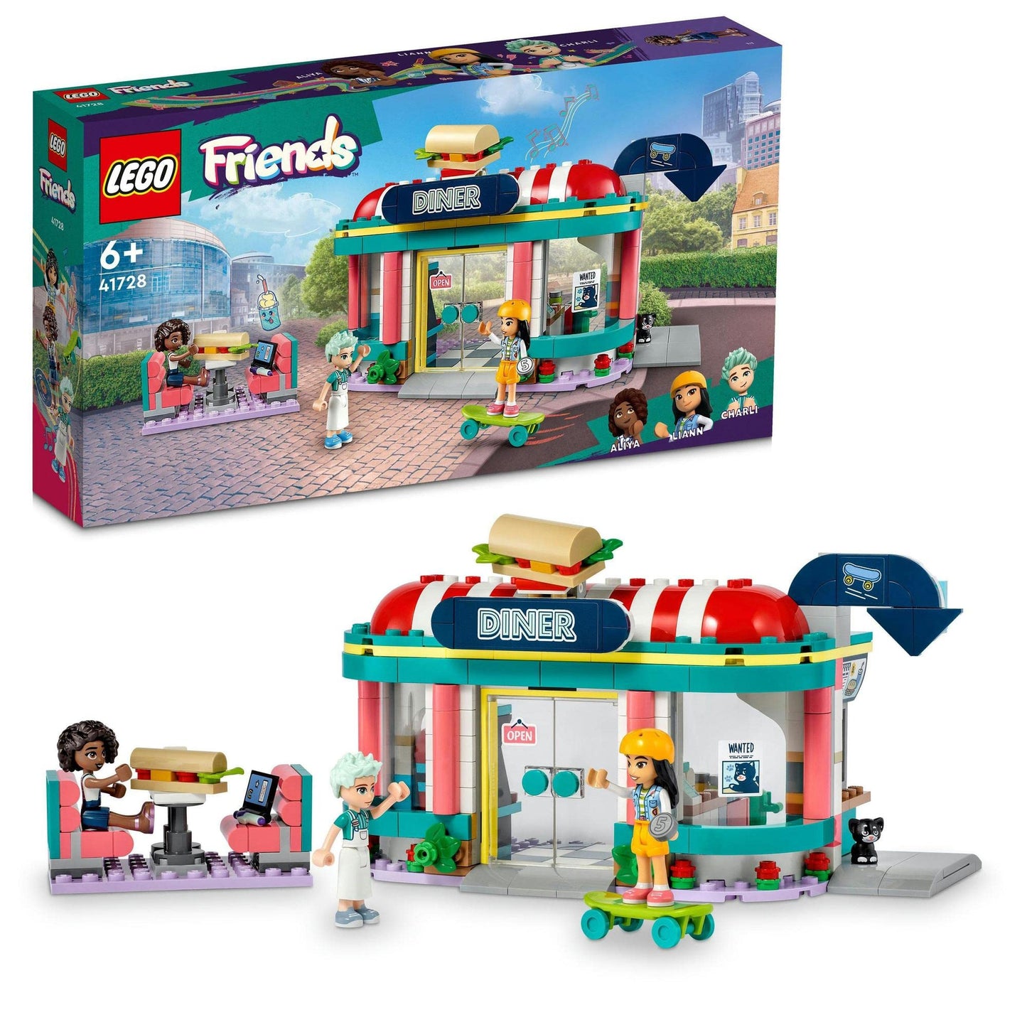 LEGO Friends Heartlake Downtown Diner 41728 Building Toy Amazon