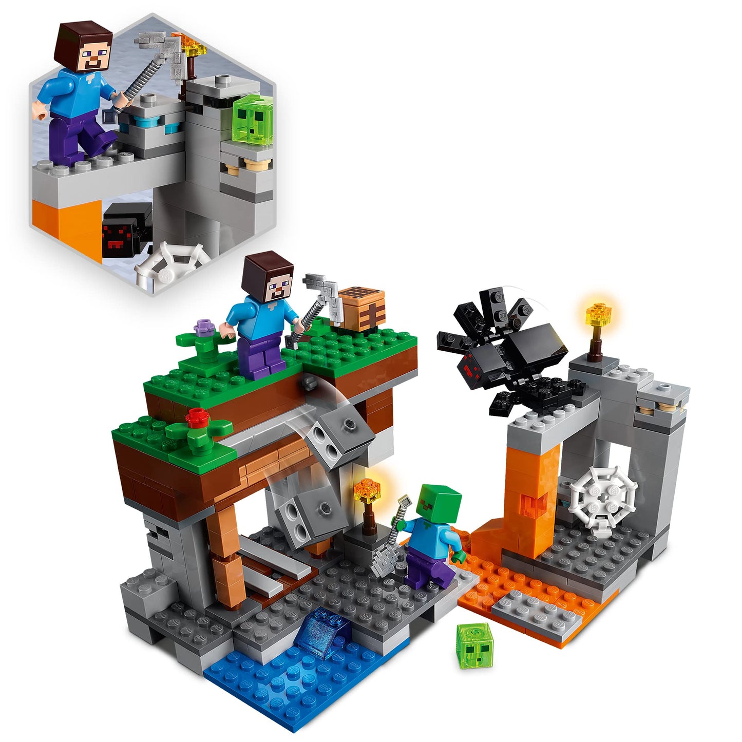 LEGO Minecraft The "Abandoned" Mine 21166 Building Kit Amazon