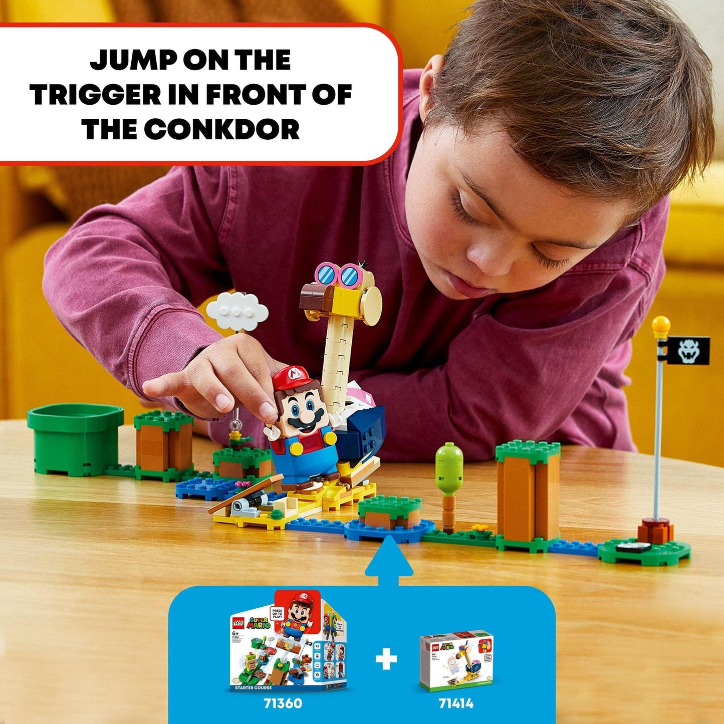LEGO Super Mario Conkdor's Noggin Bopper Expansion Set 71414 Building Toy Amazon