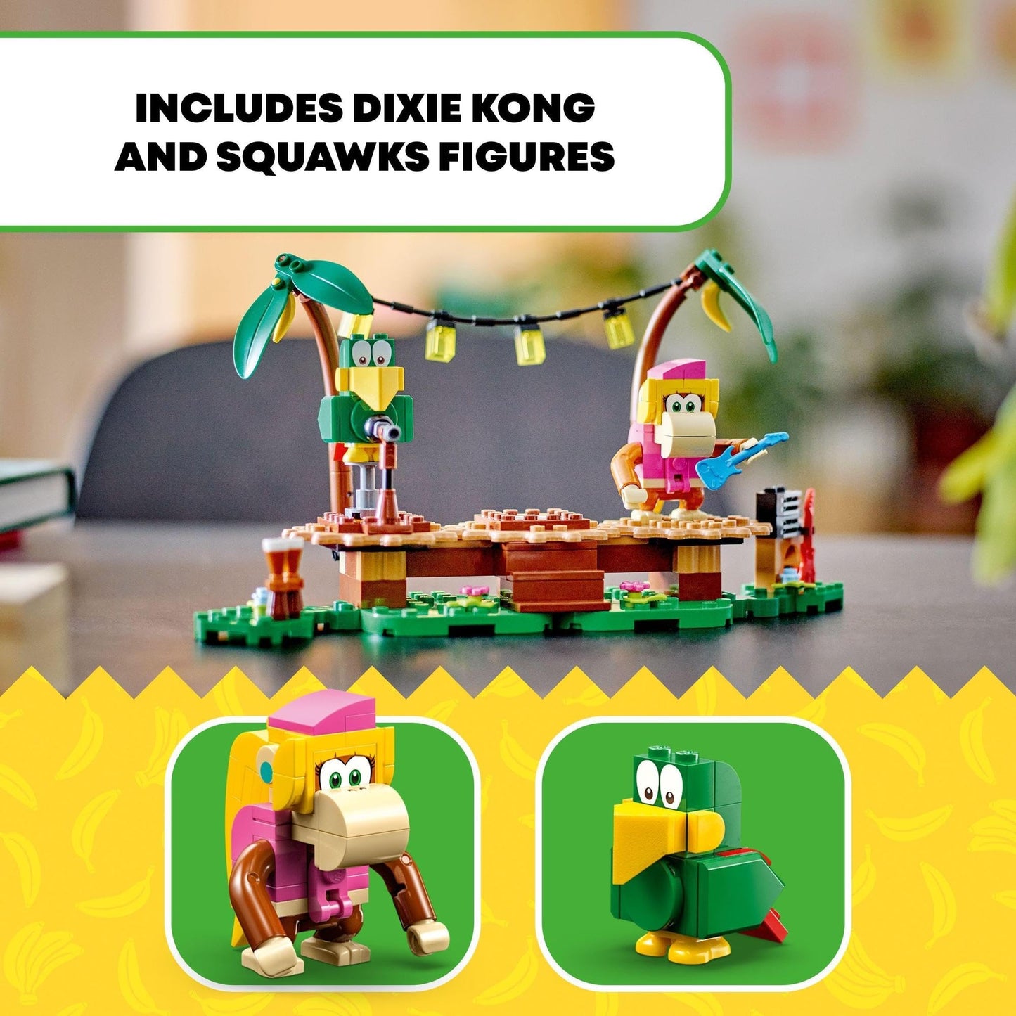 LEGO Super Mario Dixie Kong’s Jungle Jam Expansion Set 71421 Collectible Building Toy Amazon