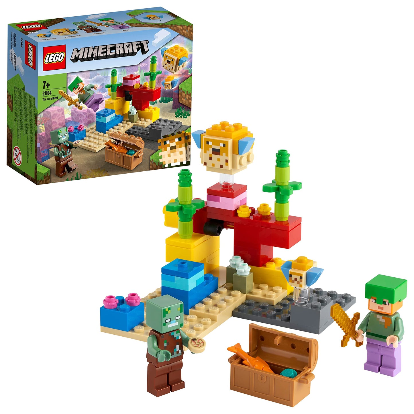 LEGO Minecraft The Coral Reef 21164 Building Kit Amazon