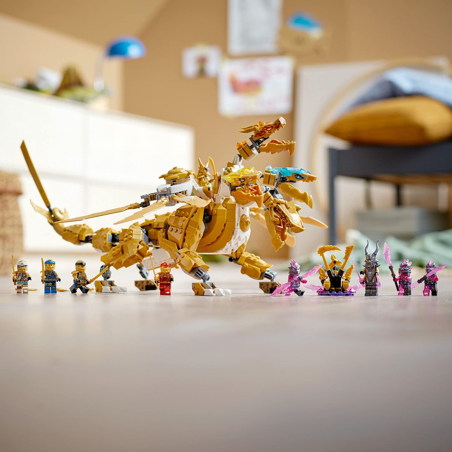 LEGO NINJAGO Lloyd’s Golden Ultra Dragon Building Kit 71774 Amazon