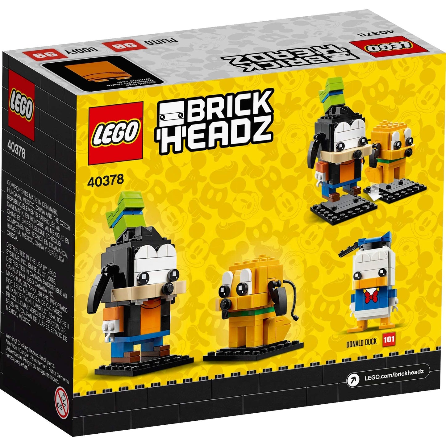 LEGO Disney Brick Headz Pluto Goofy Set 40378 Amazon