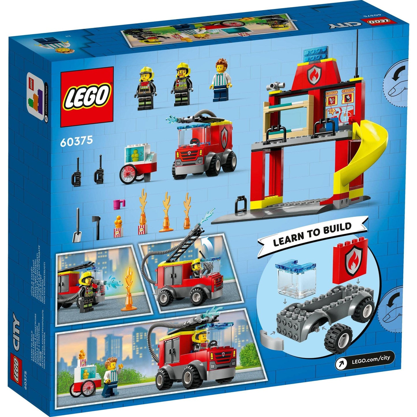 LEGO City Fire Station and Fire Engine 60375 Building Toy Amazon