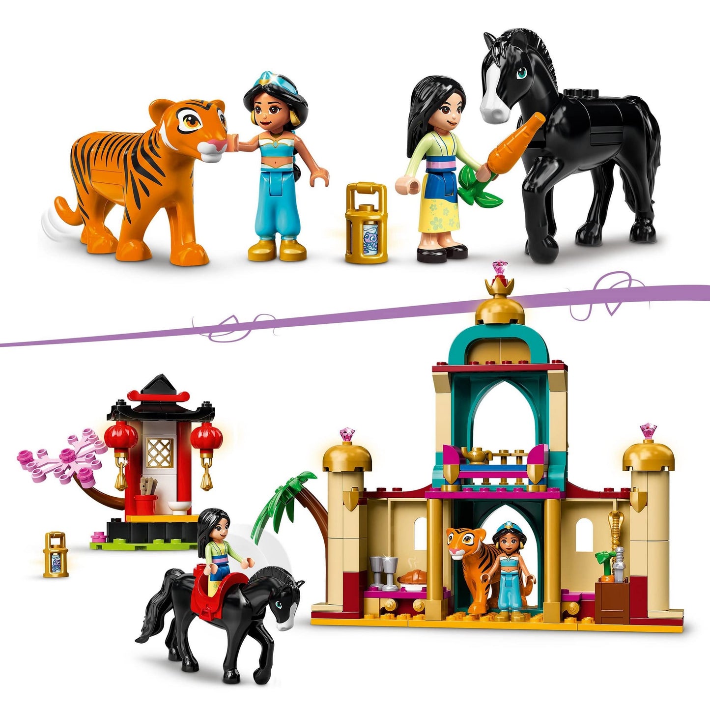 LEGO Disney Jasmine and Mulan’s Adventure 43208 Amazon