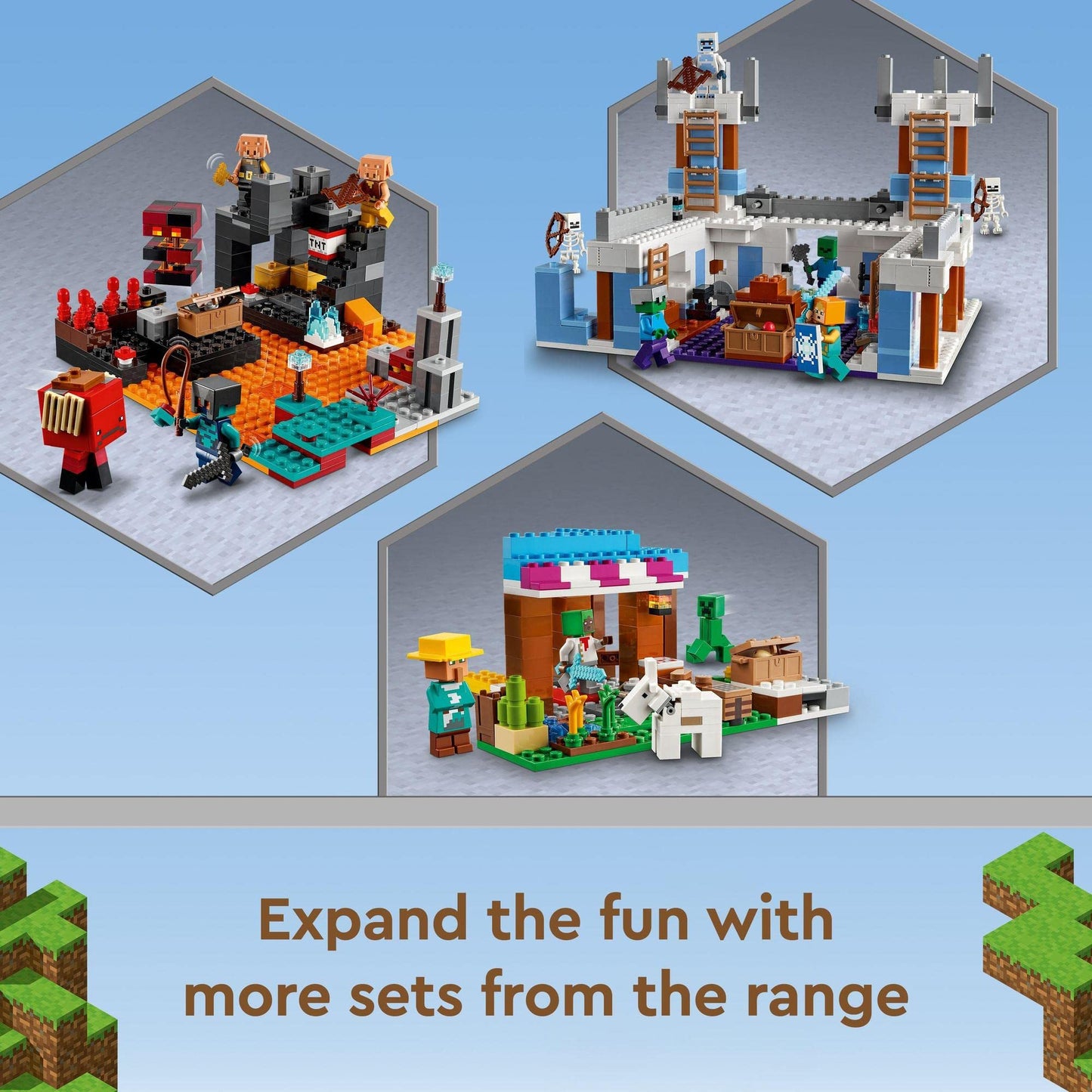 LEGO Minecraft The Nether Bastion 21185 Building Kit Amazon