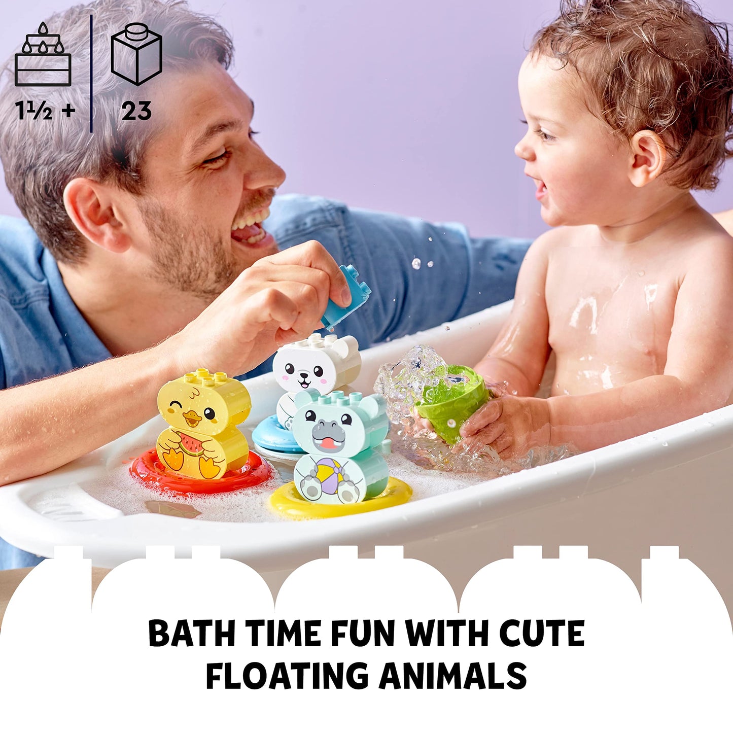 LEGO® DUPLO® My First Bath Time Fun: Floating Animal Train 10965 Building Toy Amazon