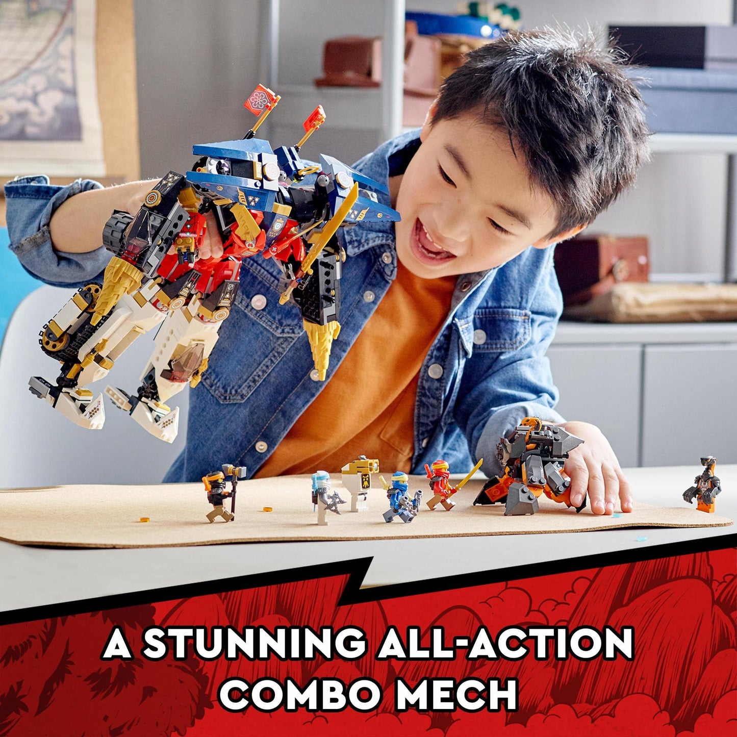 LEGO NINJAGO Ninja Ultra Combo Mech Vehicle Playset Building Kit 71765 Amazon
