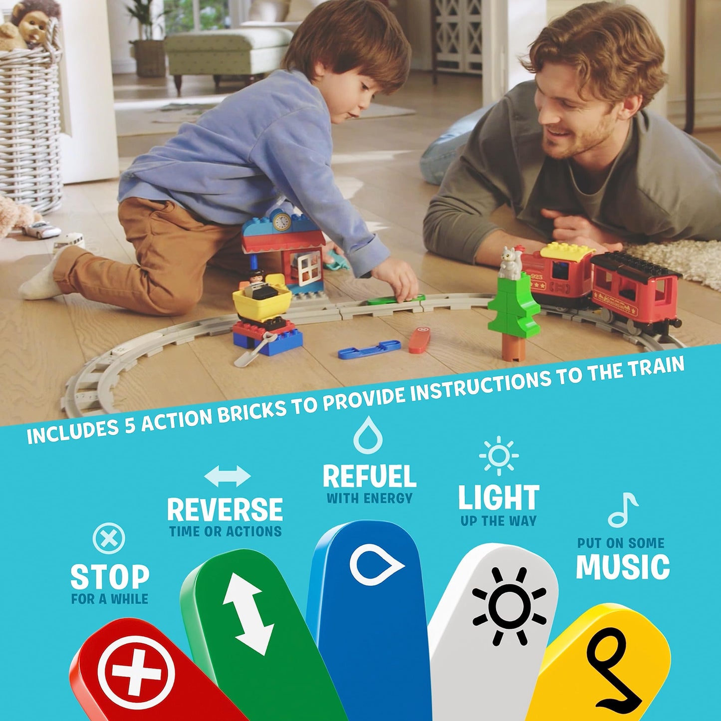 LEGO® DUPLO® Town Steam Train 10874 Building Block Amazon