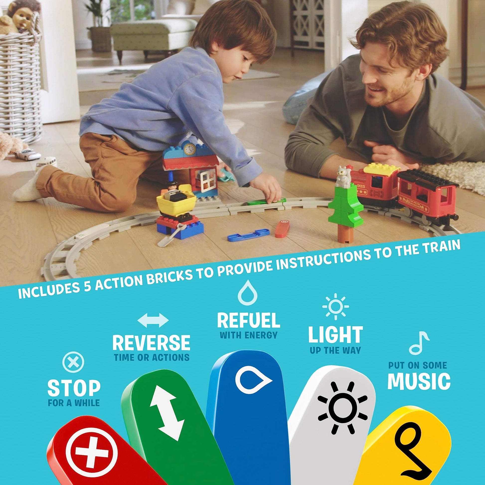 LEGO® DUPLO® Town Steam Train 10874 Building Block Amazon