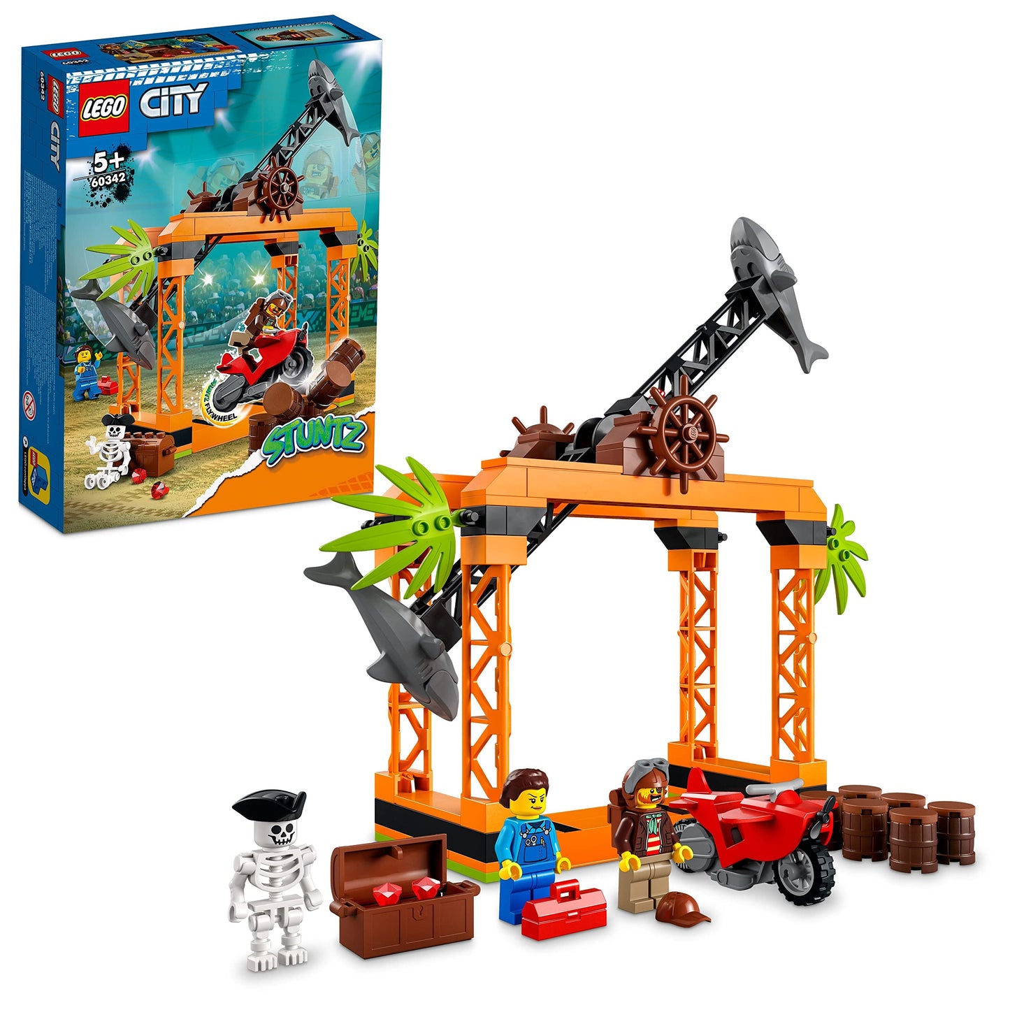 LEGO City Stuntz The Shark Attack Stunt Challenge Adventure Series Toy Amazon