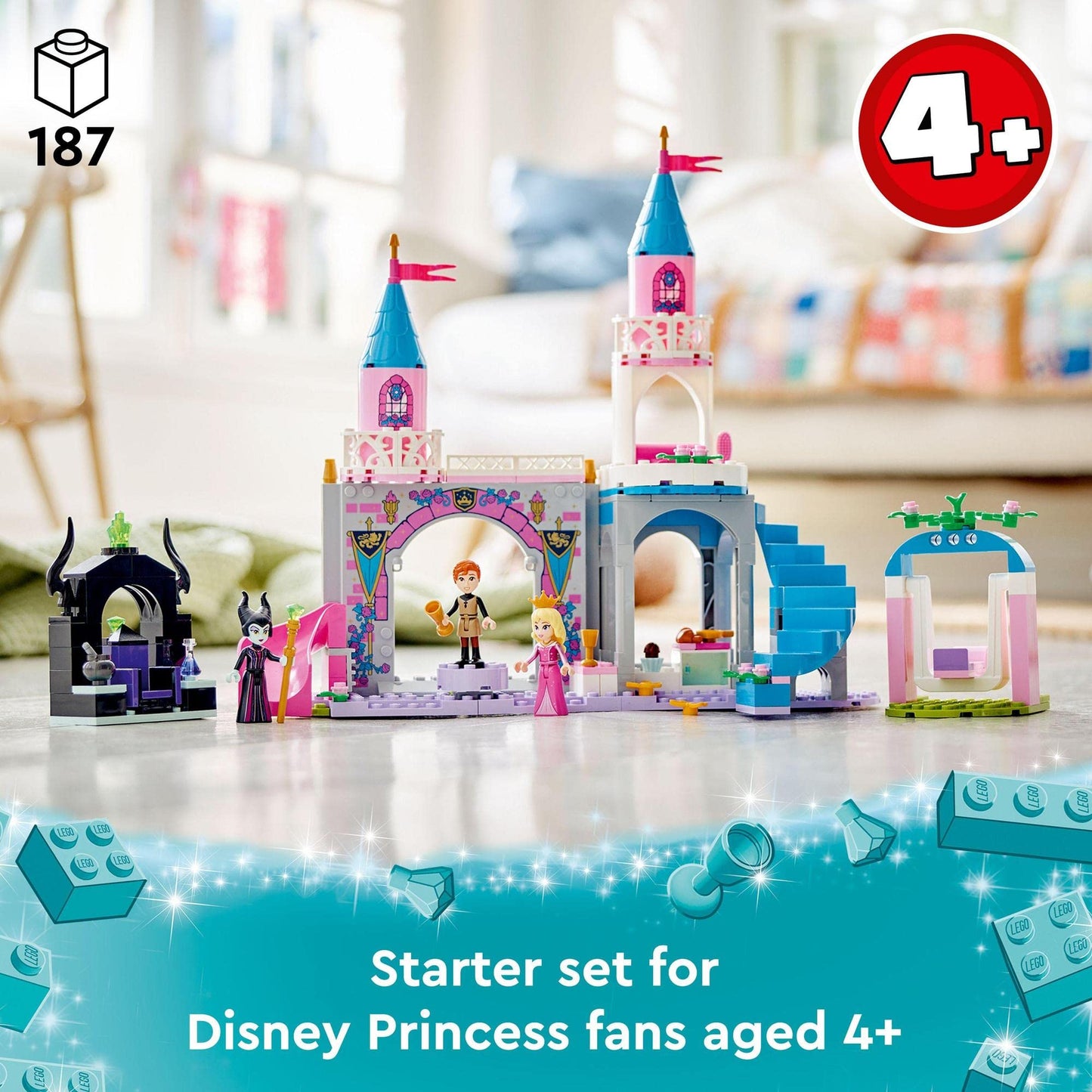 LEGO Disney Princess Aurora’s Castle 43211 Building Toy Amazon