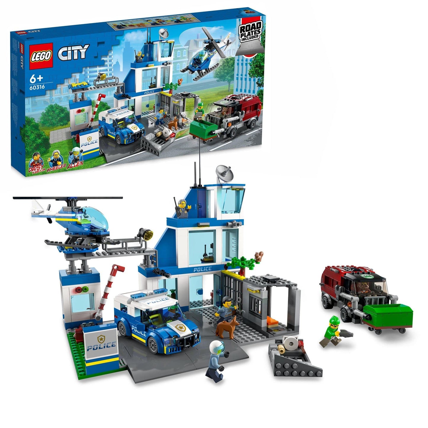 LEGO City Police Station 60316 Kids Building & Construction Toys Amazon