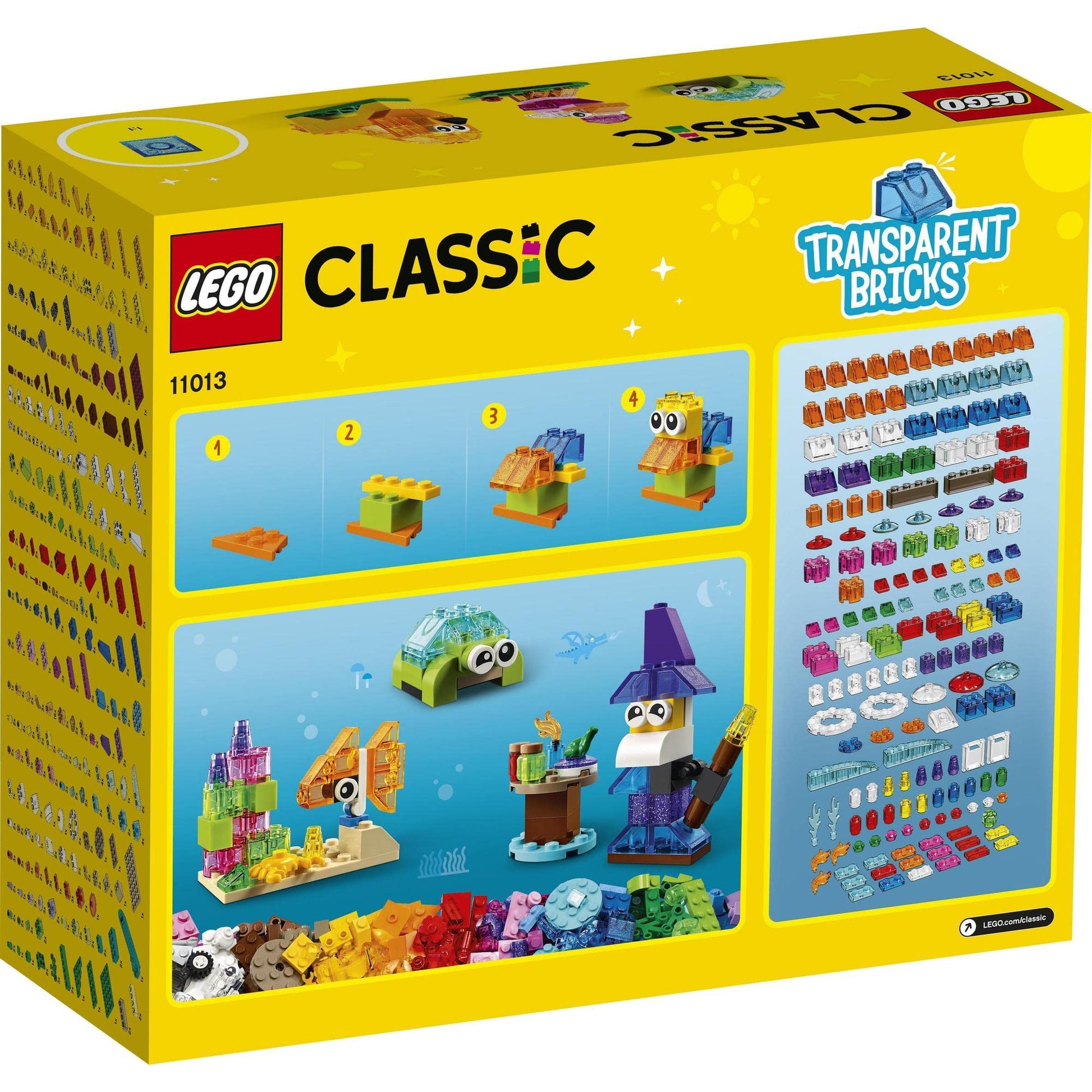 LEGO Classic Creative Transparent Bricks 11013 Building Set Amazon
