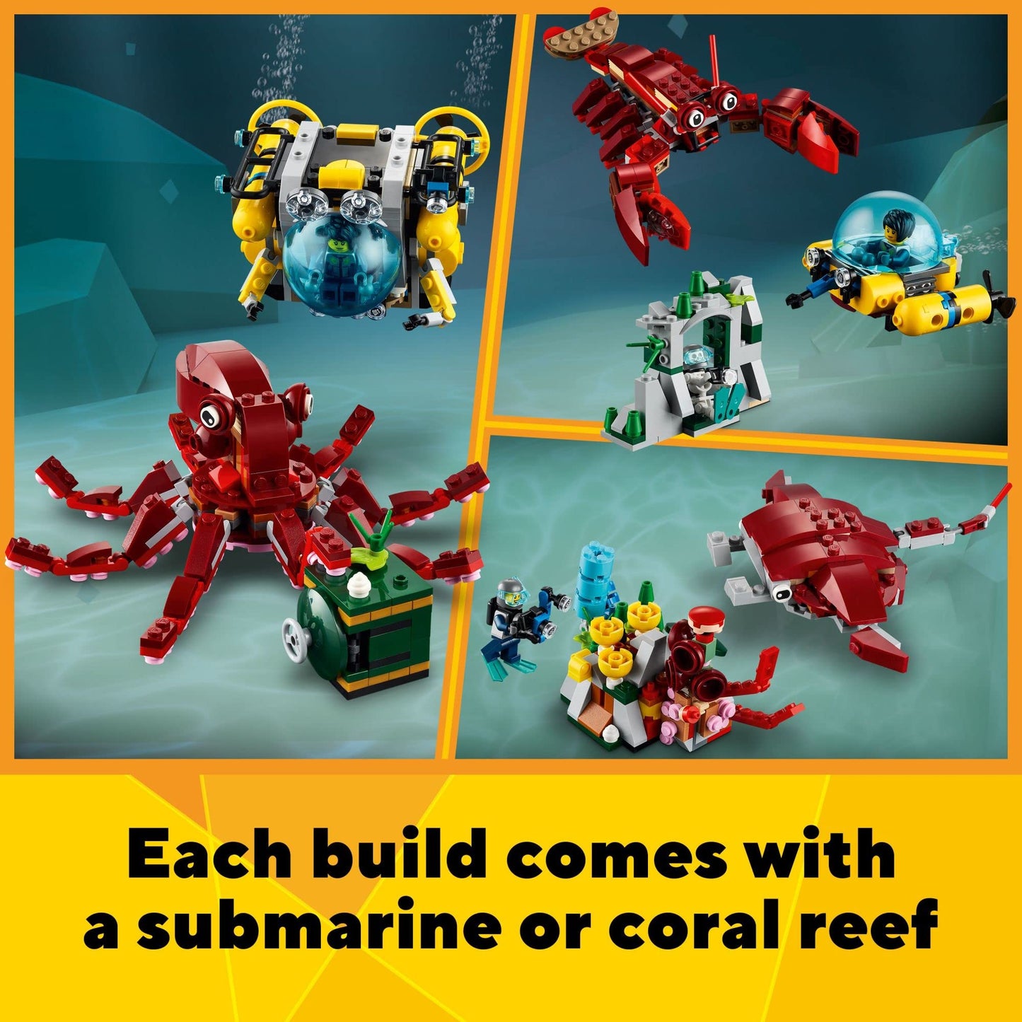 LEGO Creator 3in1 Sunken Treasure Mission 31130 Building Toy