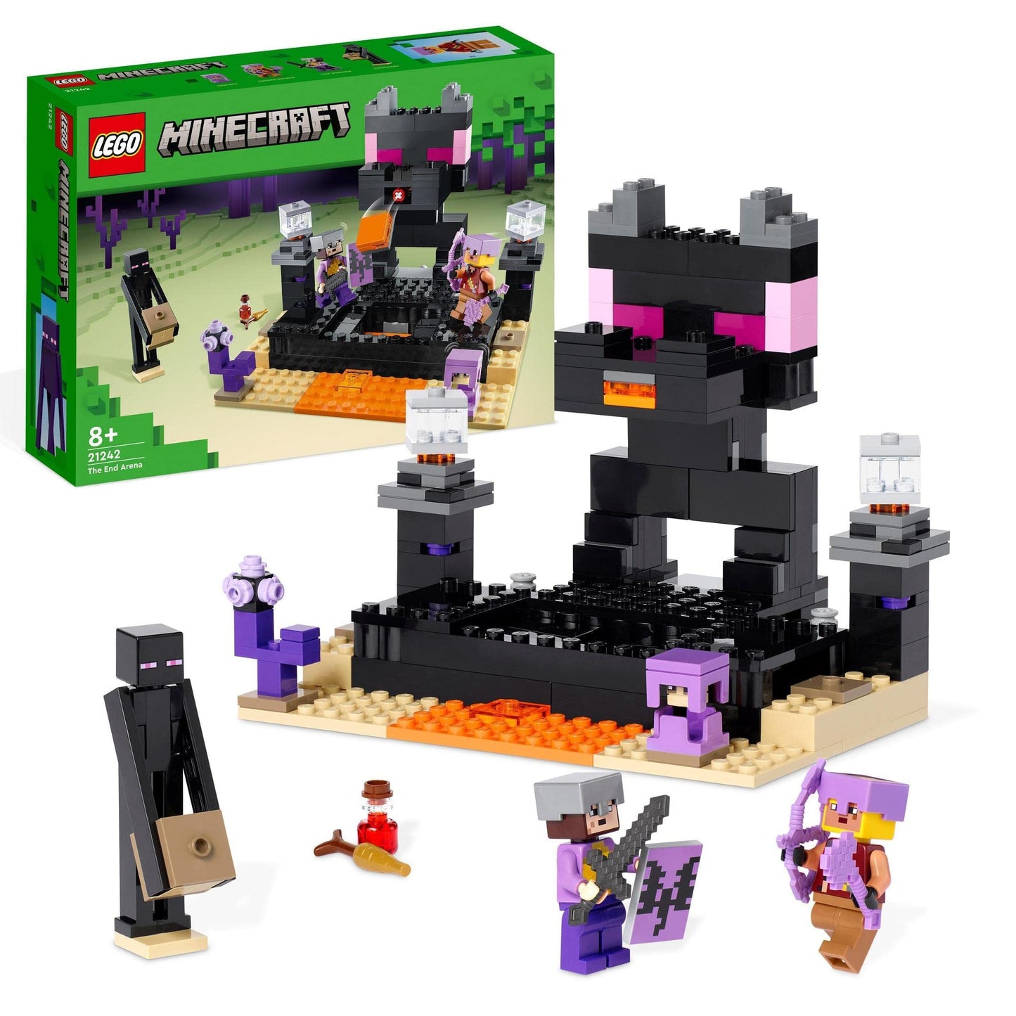 LEGO Minecraft The End Arena 21242 Bnuilding Toy Amazon