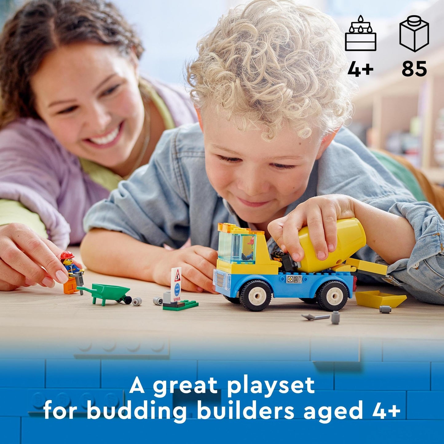 LEGO 60325 City Great Vehicles Cement Mixer Truck Toy Amazon