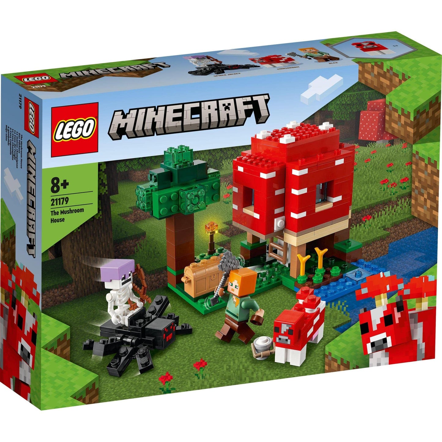 LEGO Minecraft The Mushroom House 21179 Building Kit Amazon