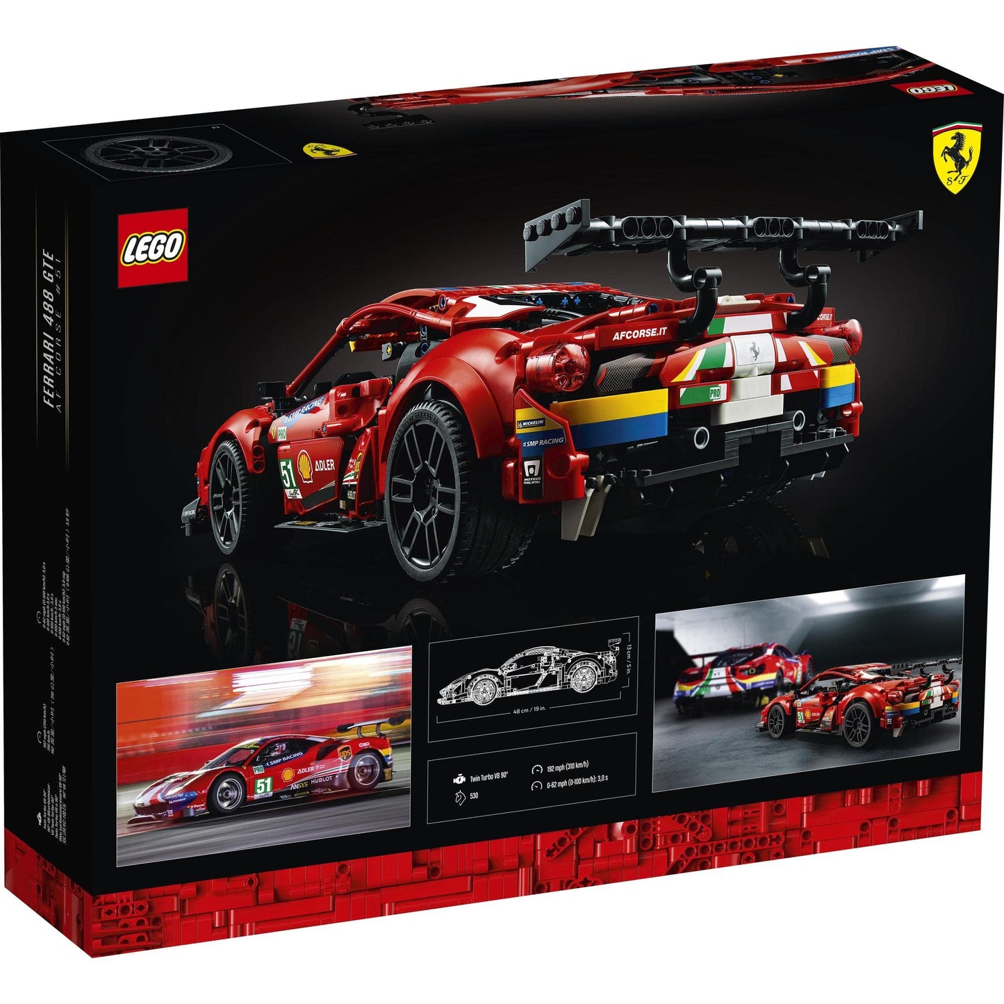 LEGO 42125 Technic Ferrari 488 GTE AF Corse 51 Super Sports Car Amazon