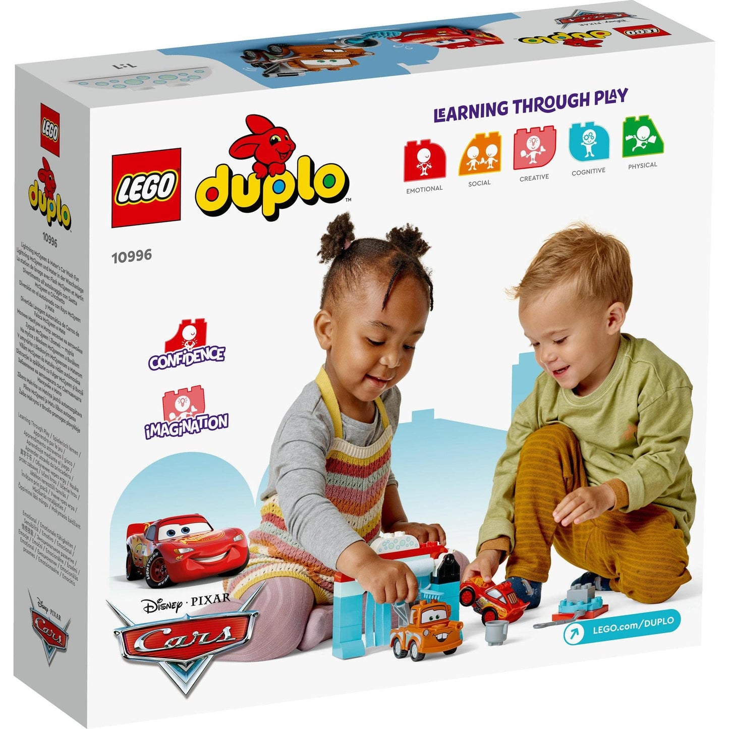 LEGO® DUPLO® Disney and Pixar’s Cars Lightning McQueen & Mater’s Car Wash Fun 10996 Building Toy Set; for Kids Aged 2