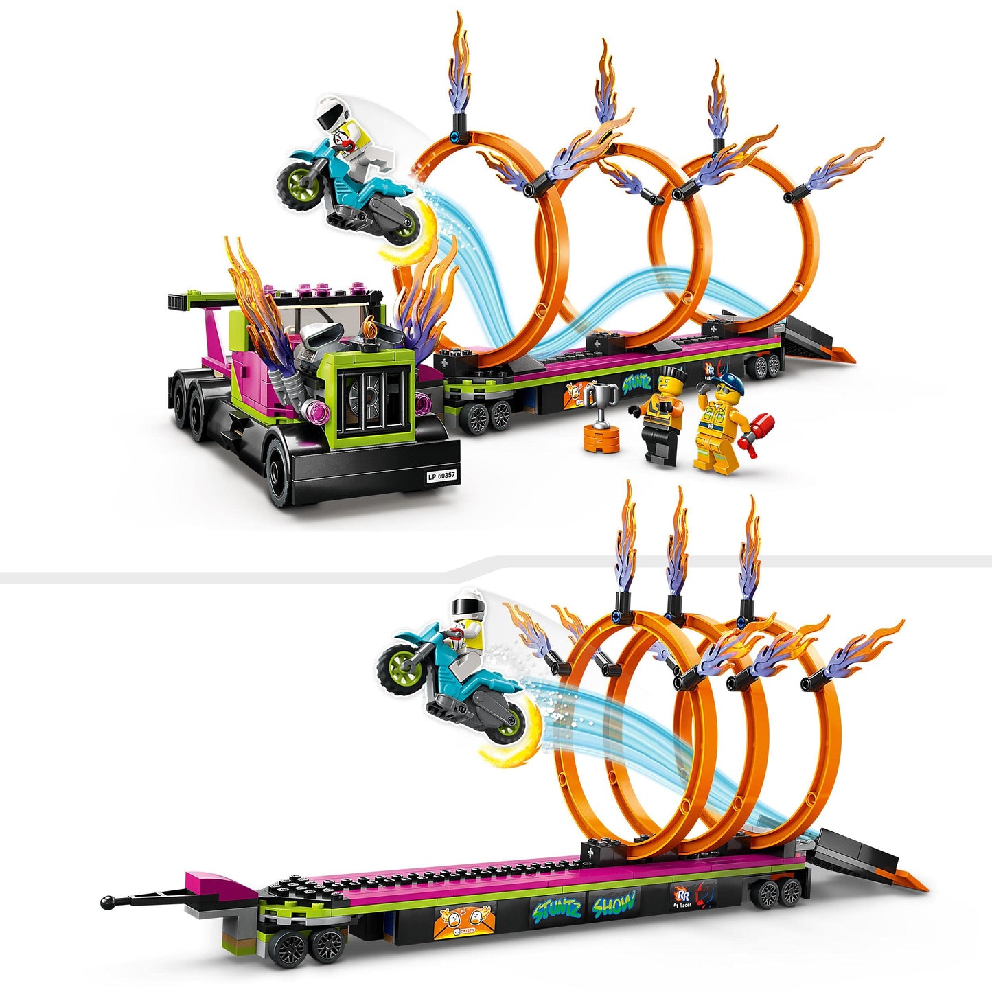 Lego 60357 City Trailer Truck and Fire Ring Challenge Toy Amazon