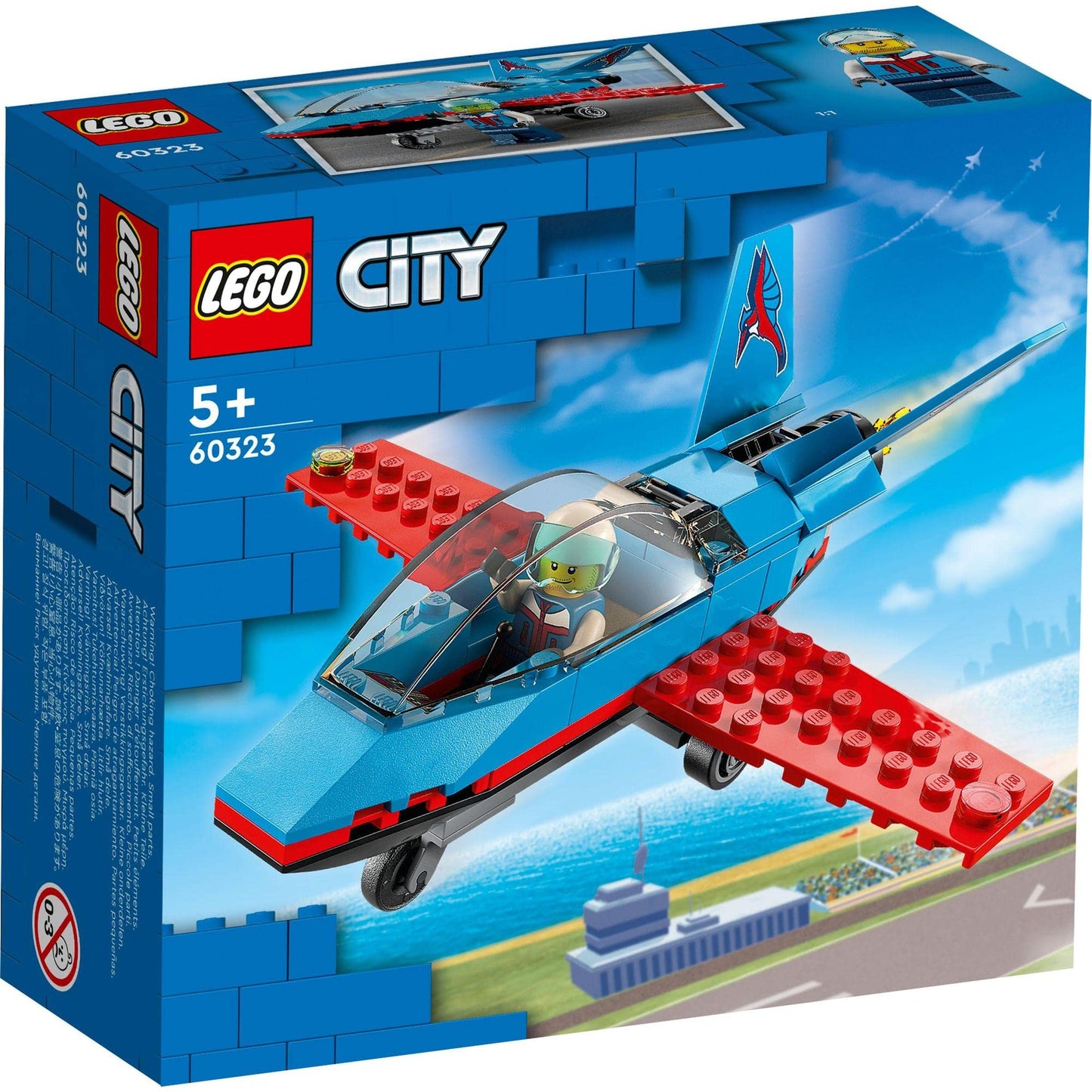 LEGO 60323 City Great Vehicles Stunt Plane Jet Aeroplane Toy Amazon