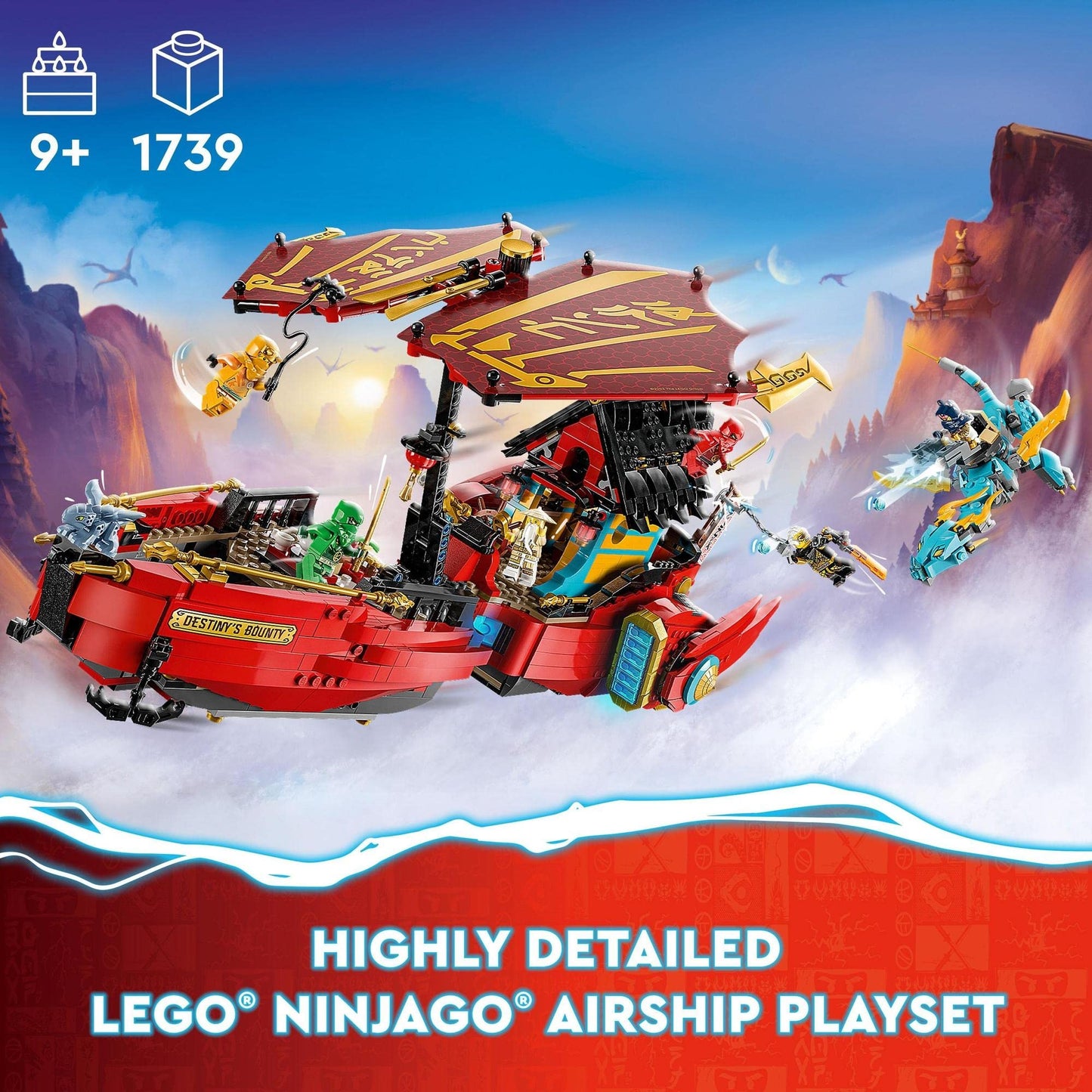 LEGO NINJAGO Destiny’s Bounty - Race Against time 71797 Building Toy Amazon